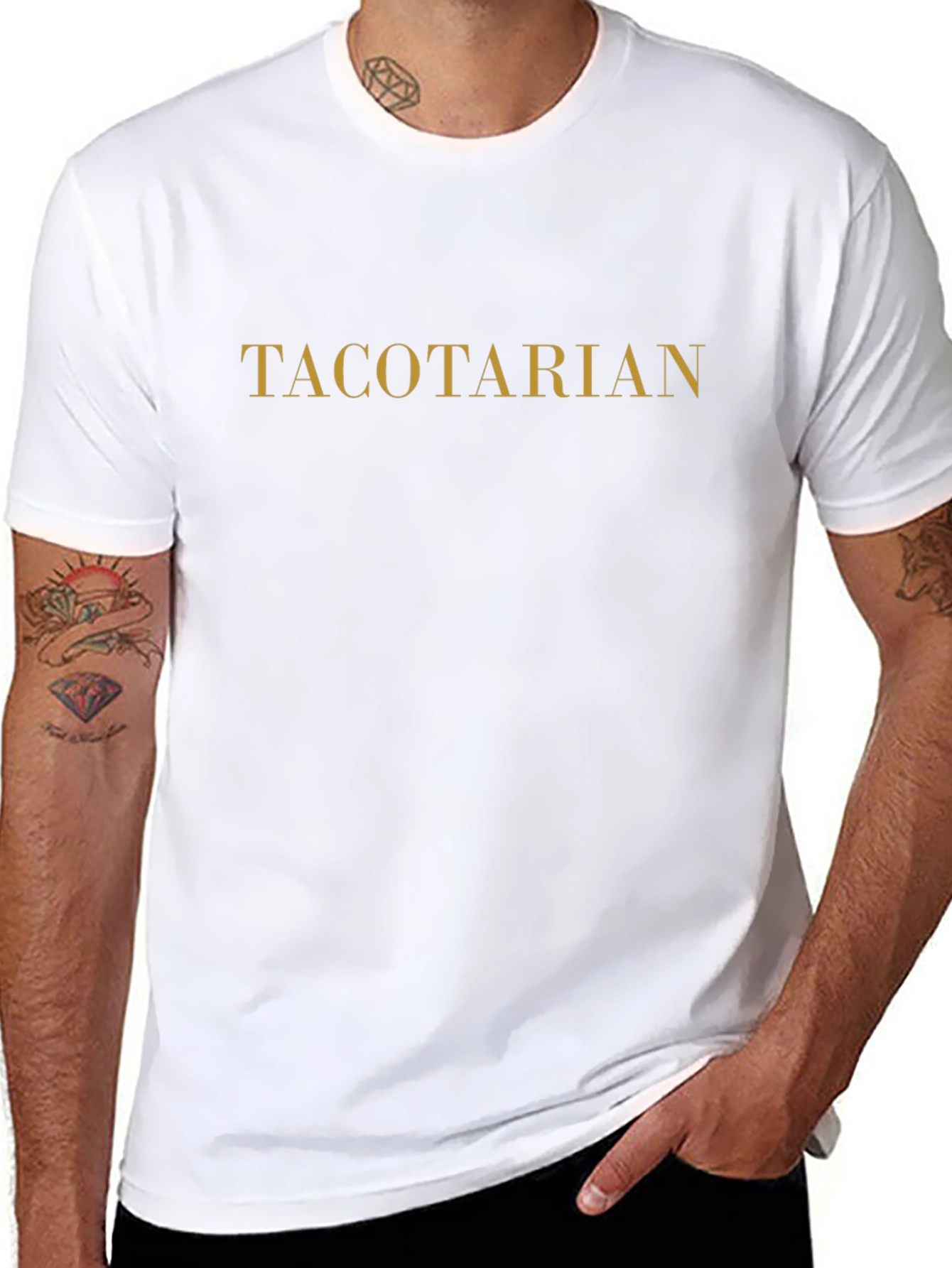 Tacotarian Black T-Shirt - Funny Foodie Tee