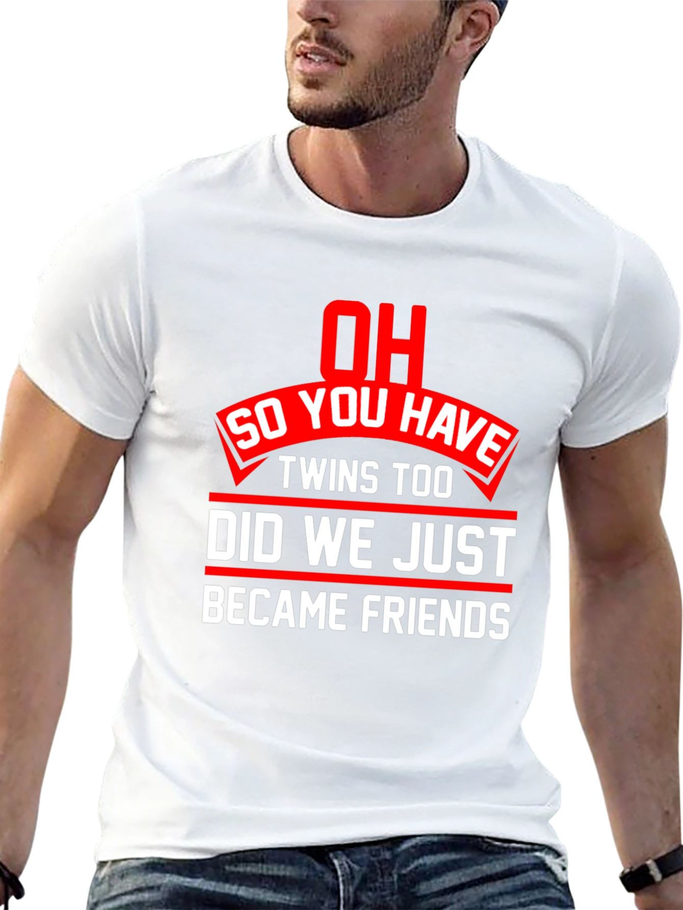 Twins Too? Funny Graphic T-Shirt
