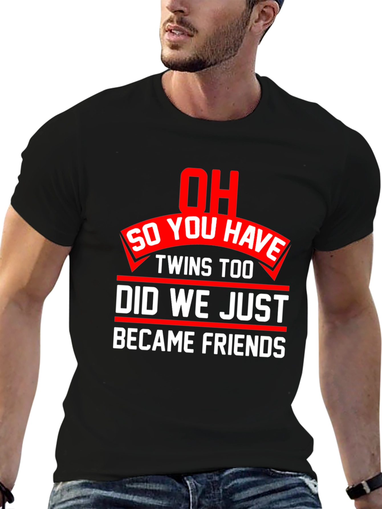 Twins Too? Funny Graphic T-Shirt