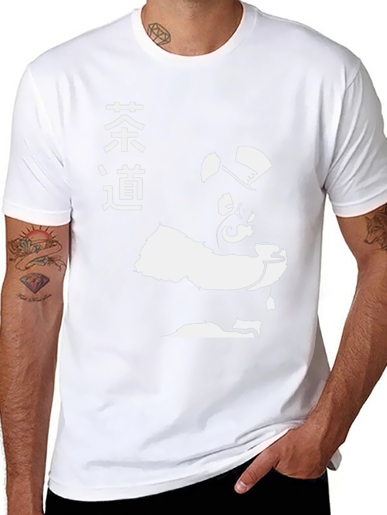 Tea Ceremony Gorilla T-Shirt - Unique Graphic Tee