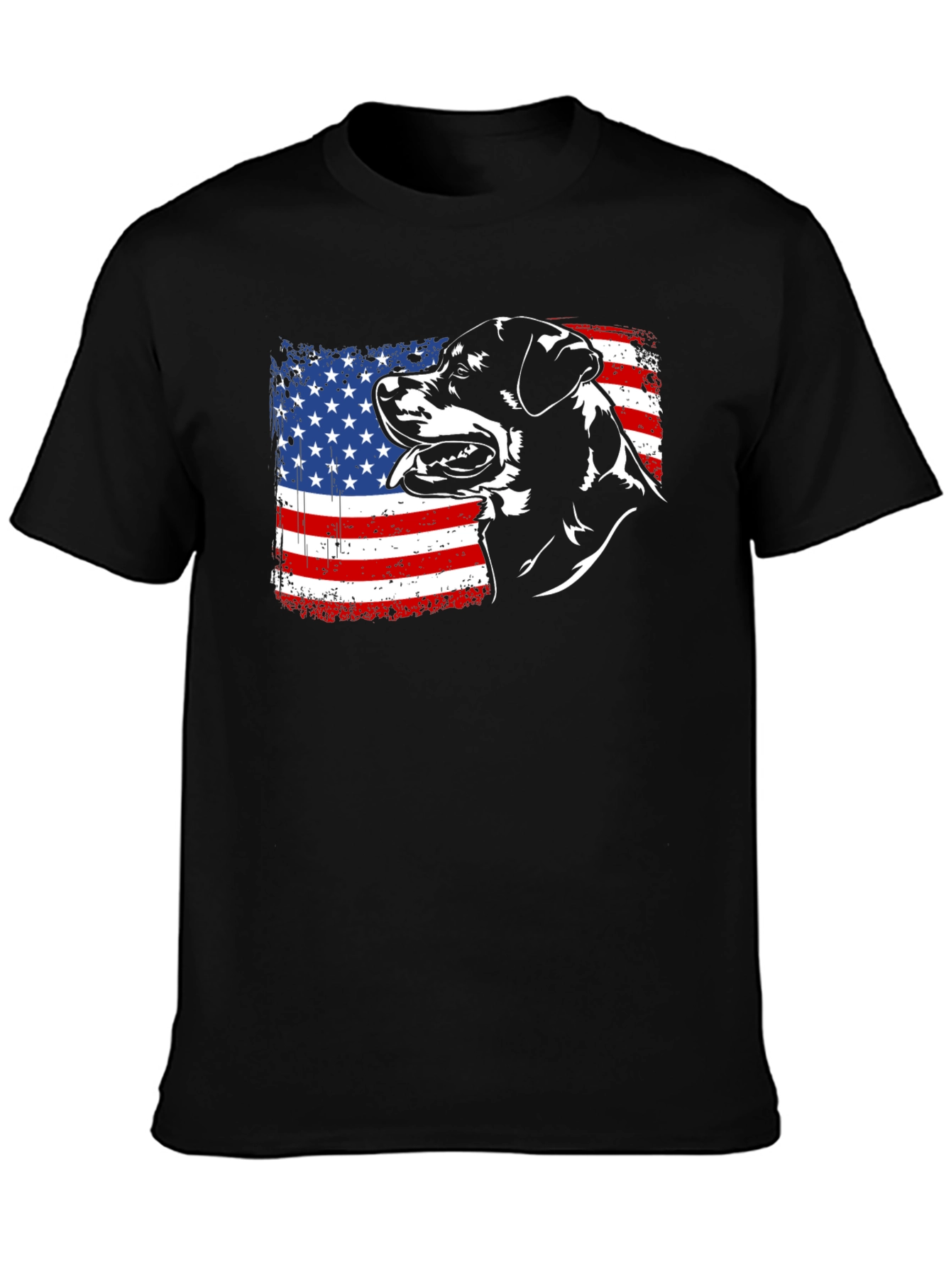 American Rottweiler T-Shirt - Patriotic Dog Tee