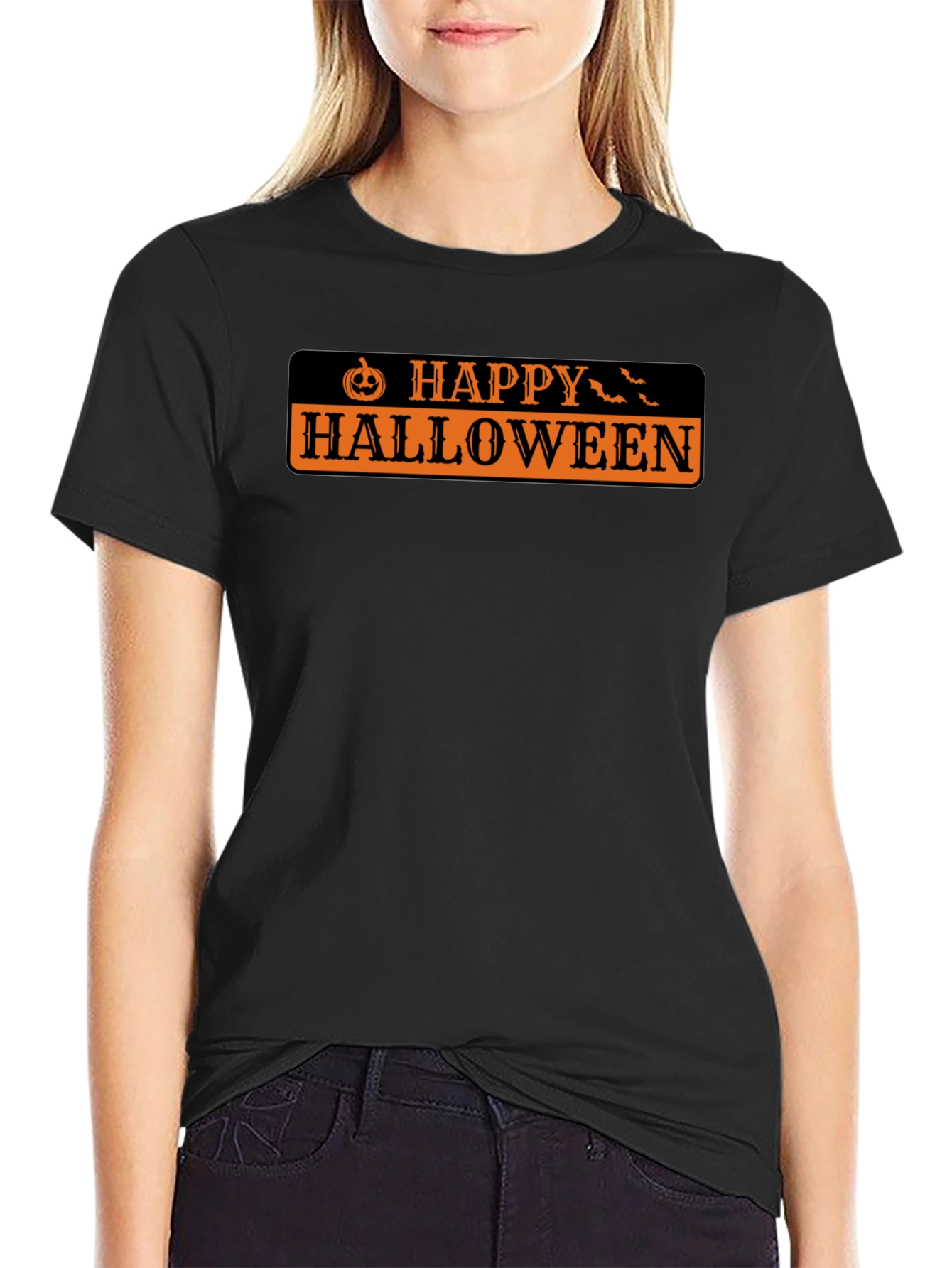 Happy Halloween Black T-Shirt