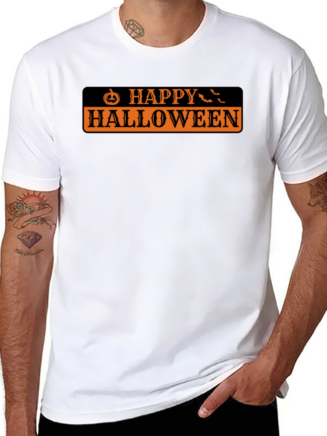 Happy Halloween Black T-Shirt