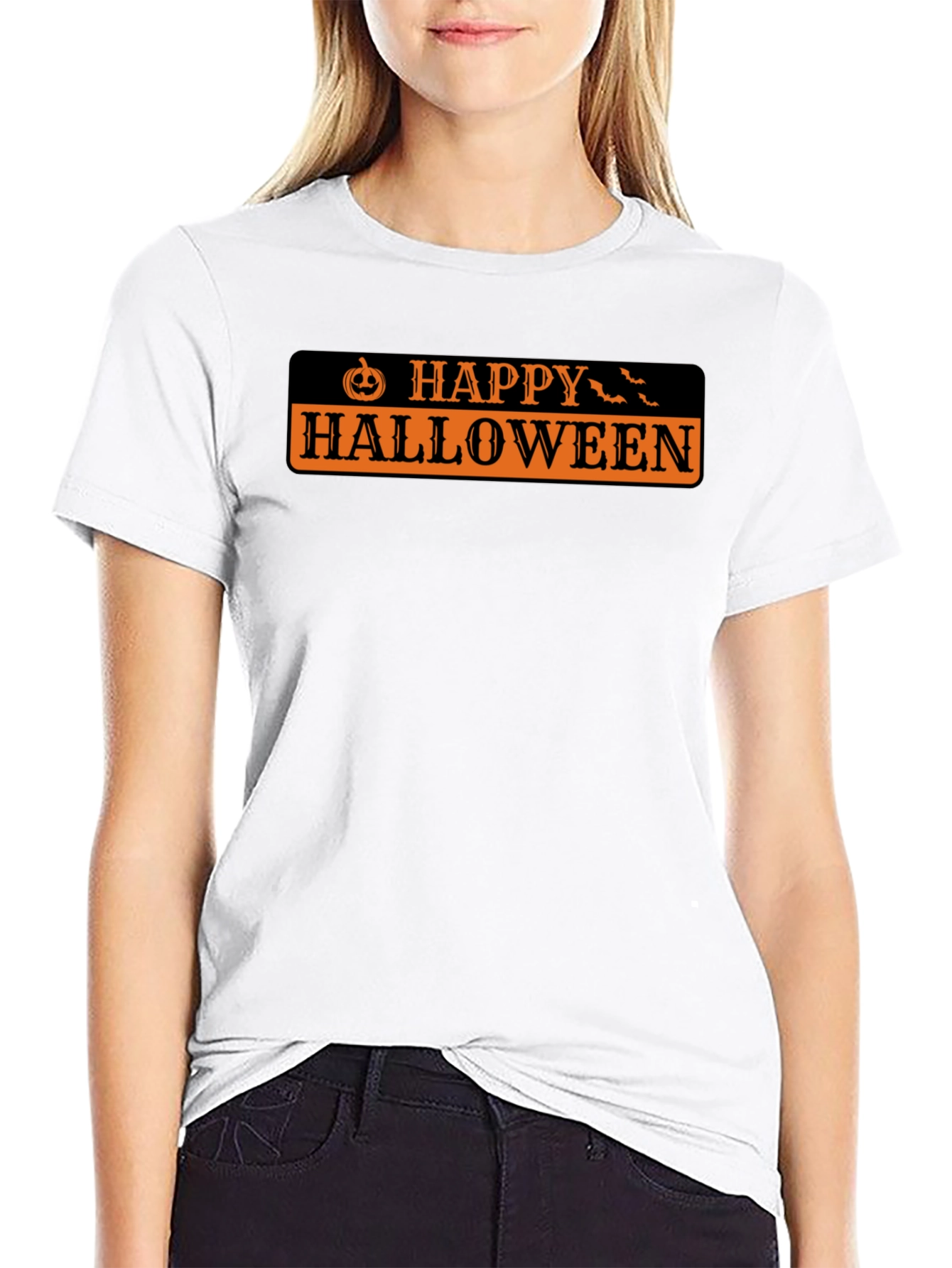 Happy Halloween Black T-Shirt