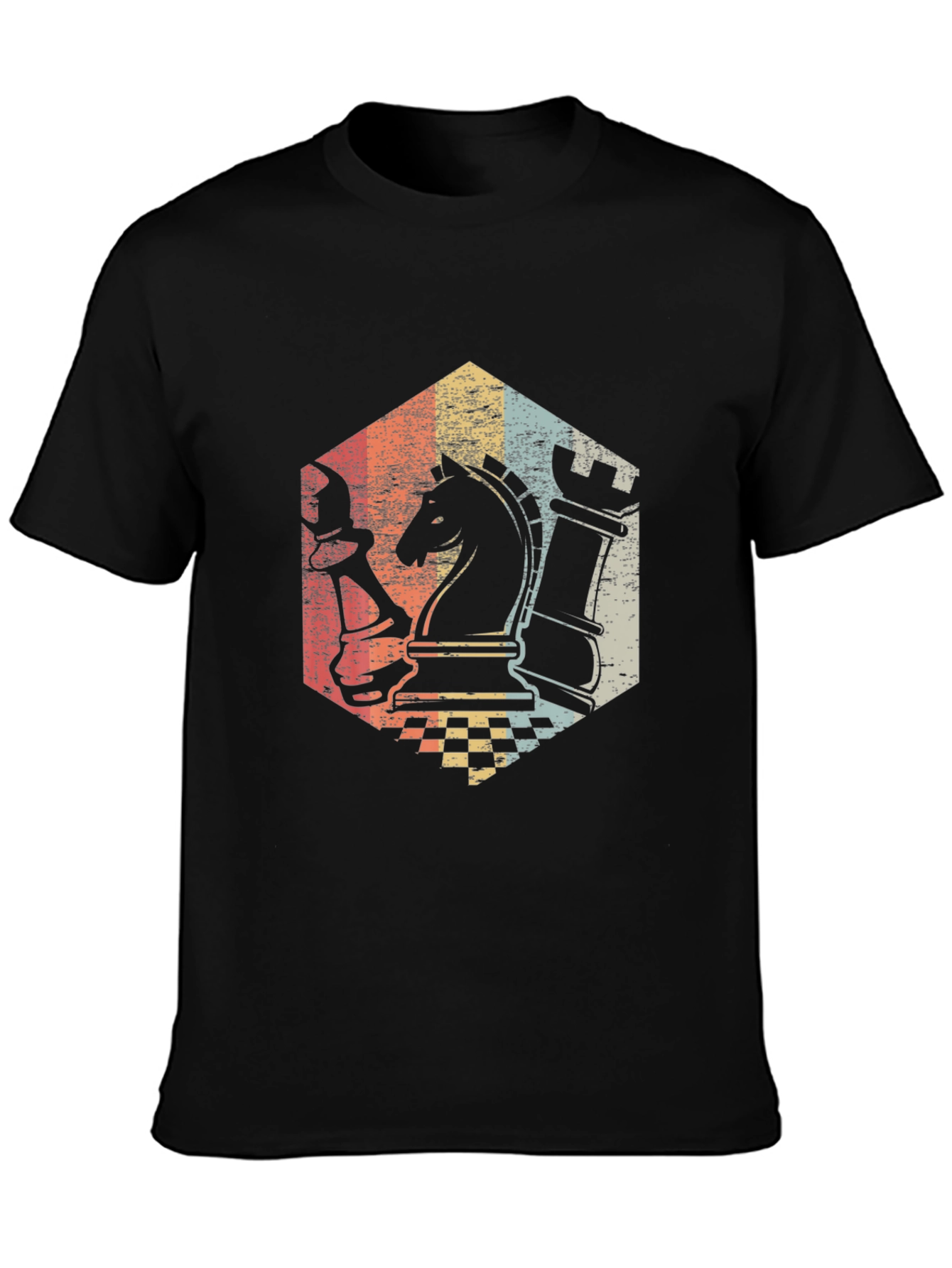 Chess Piece Retro Graphic Tee