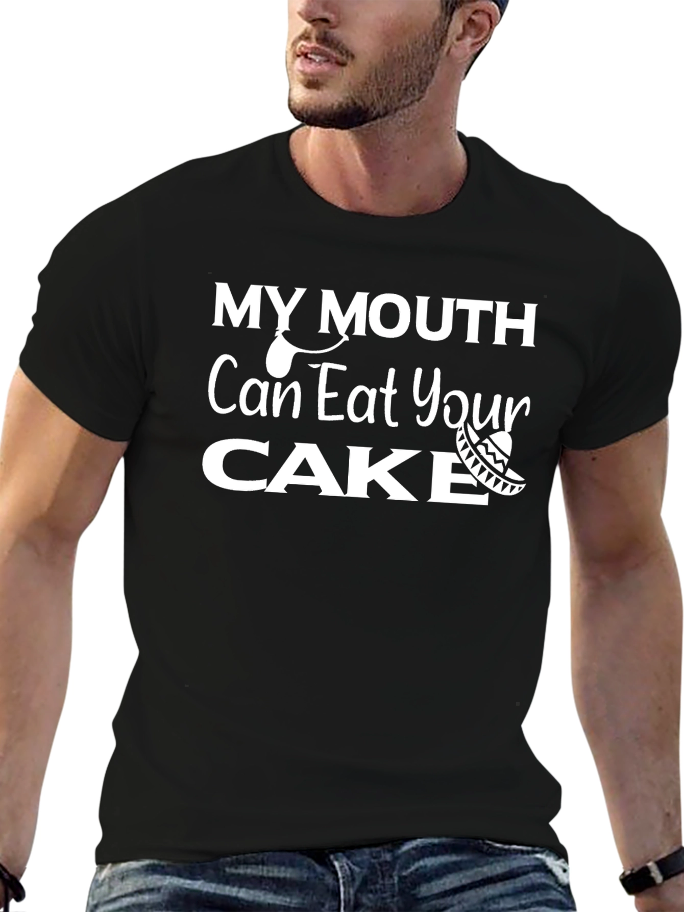 My Mouth Can Eat Your Cake Funny Graphic Tee