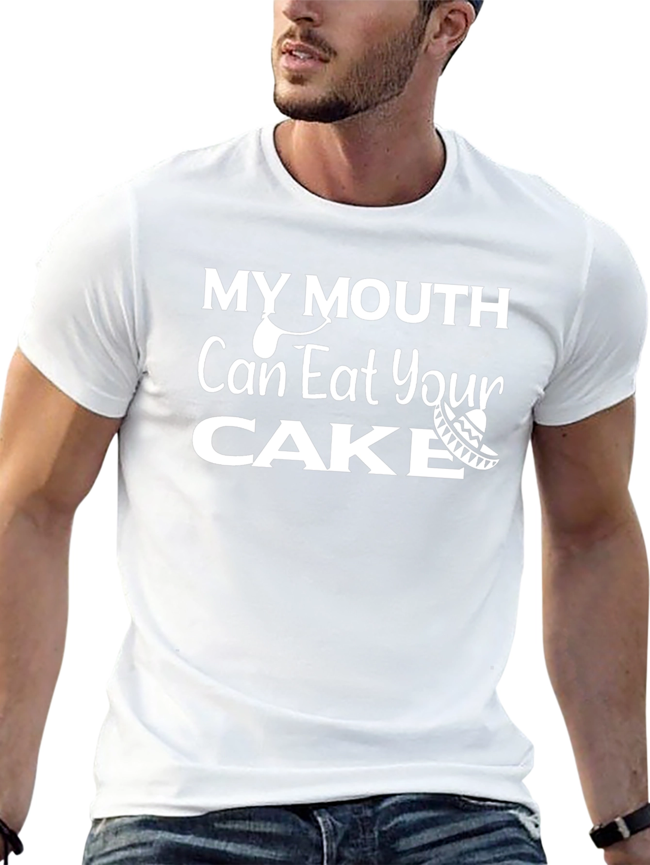 My Mouth Can Eat Your Cake Funny Graphic Tee