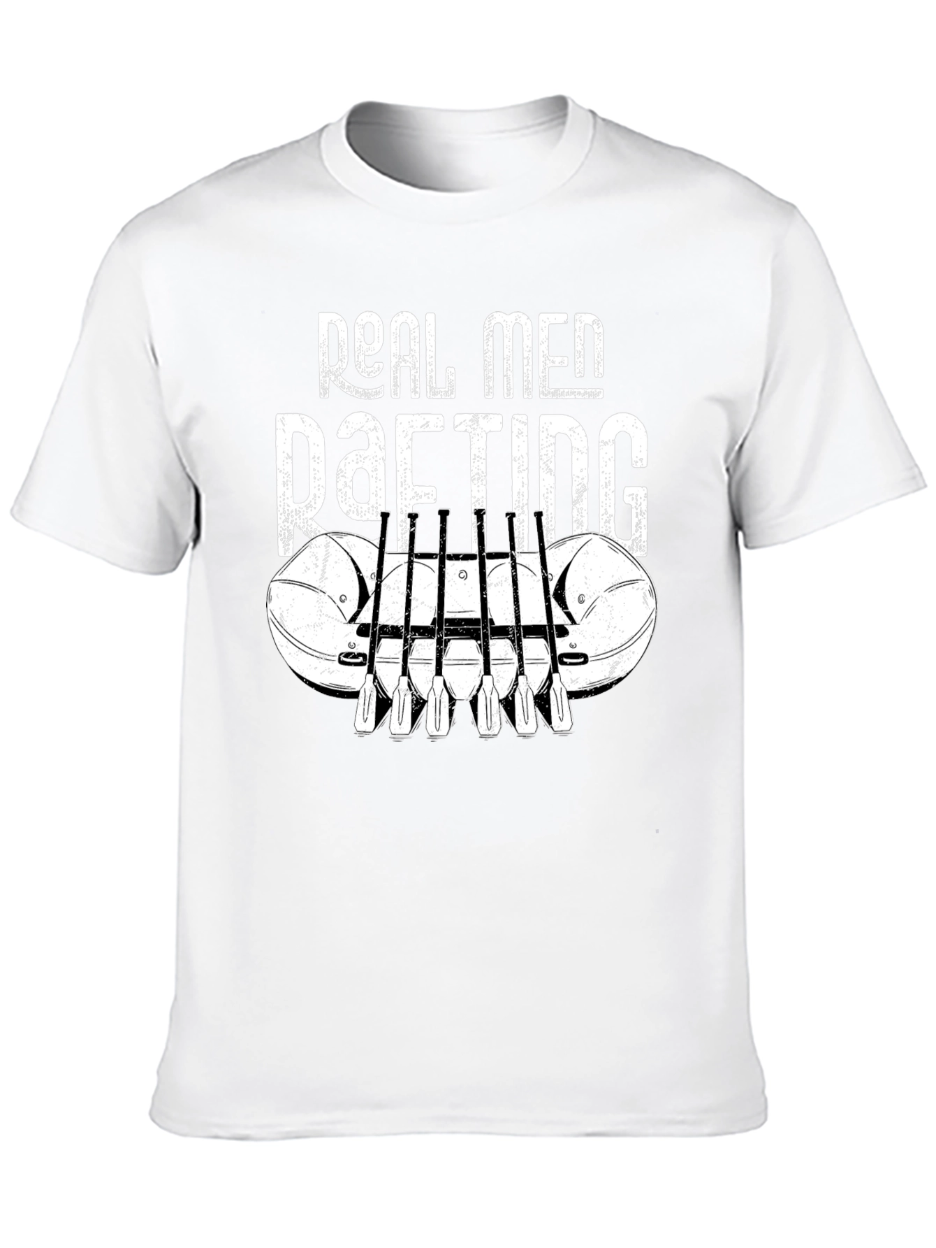 Real Men Rafting Graphic T-Shirt