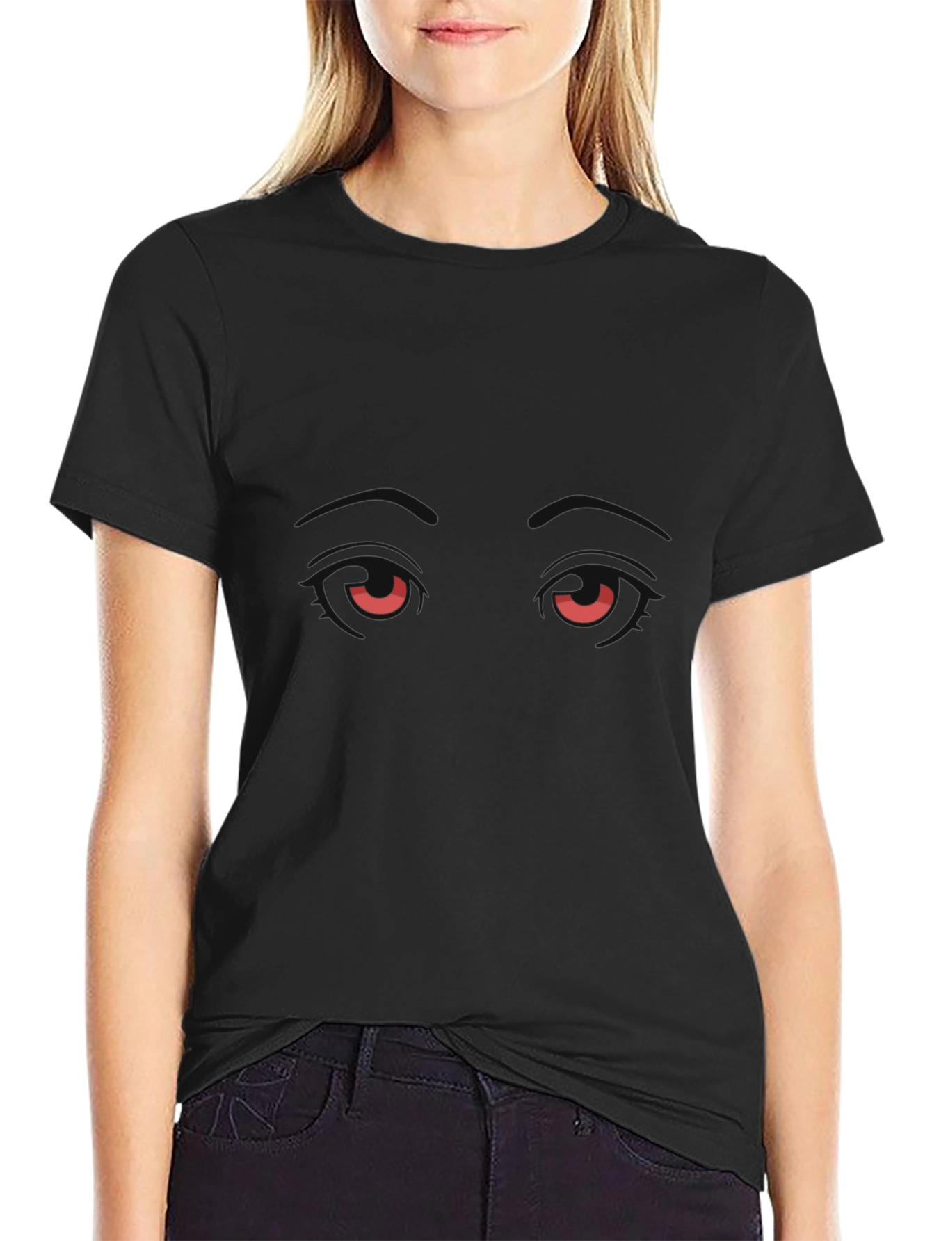 Red Eyes Black T-Shirt - Unique Graphic Tee