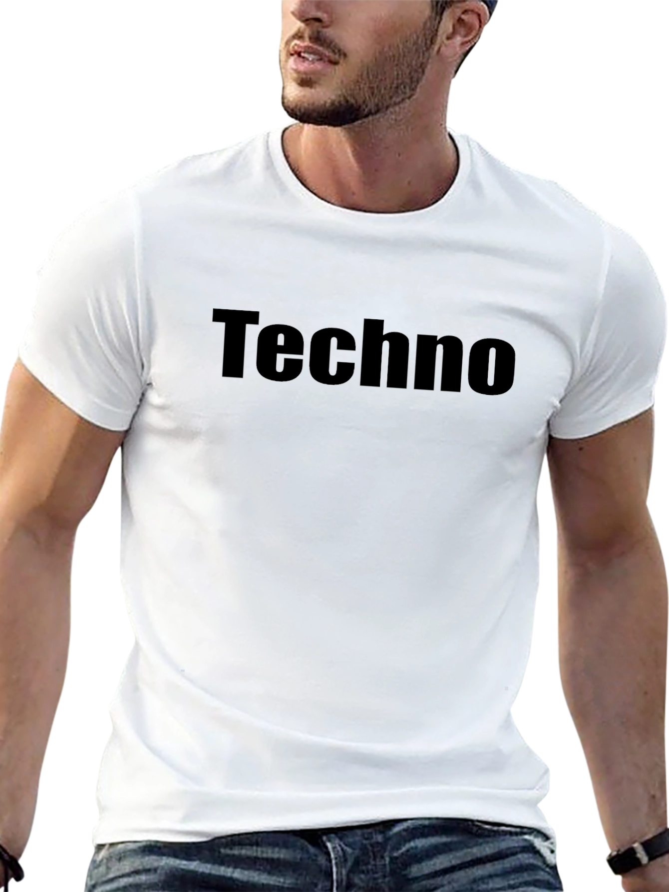 Techno T-Shirt - Classic Crew Neck Tee