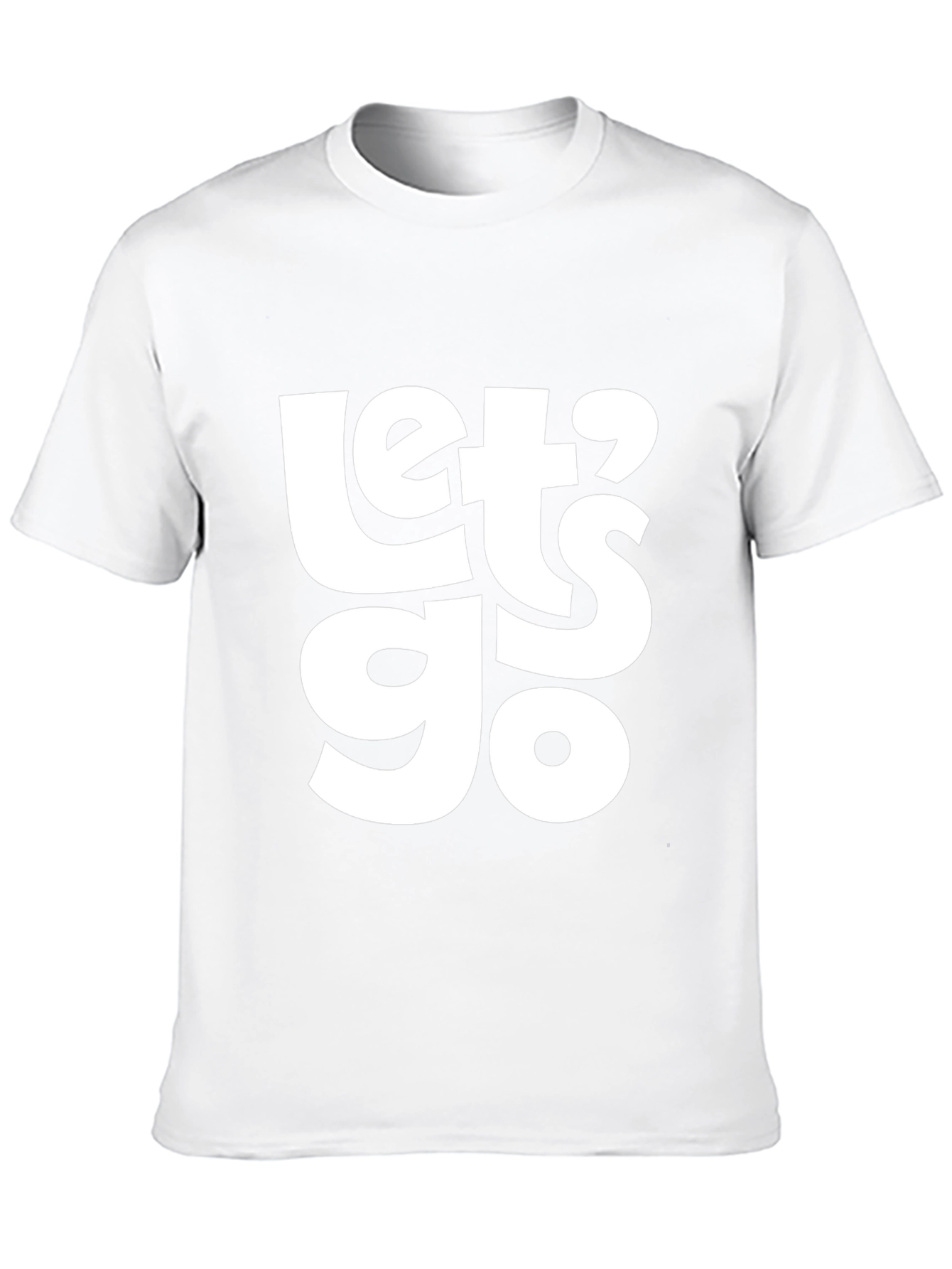 Lets Go Graphic T-Shirt - Casual Black Tee