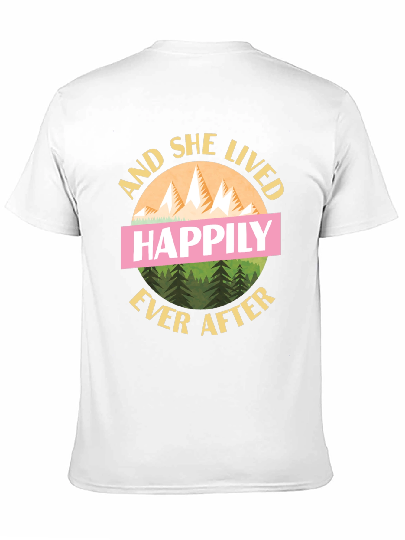 Happily Ever After Graphic Tee - Mountain Design T-Shirt