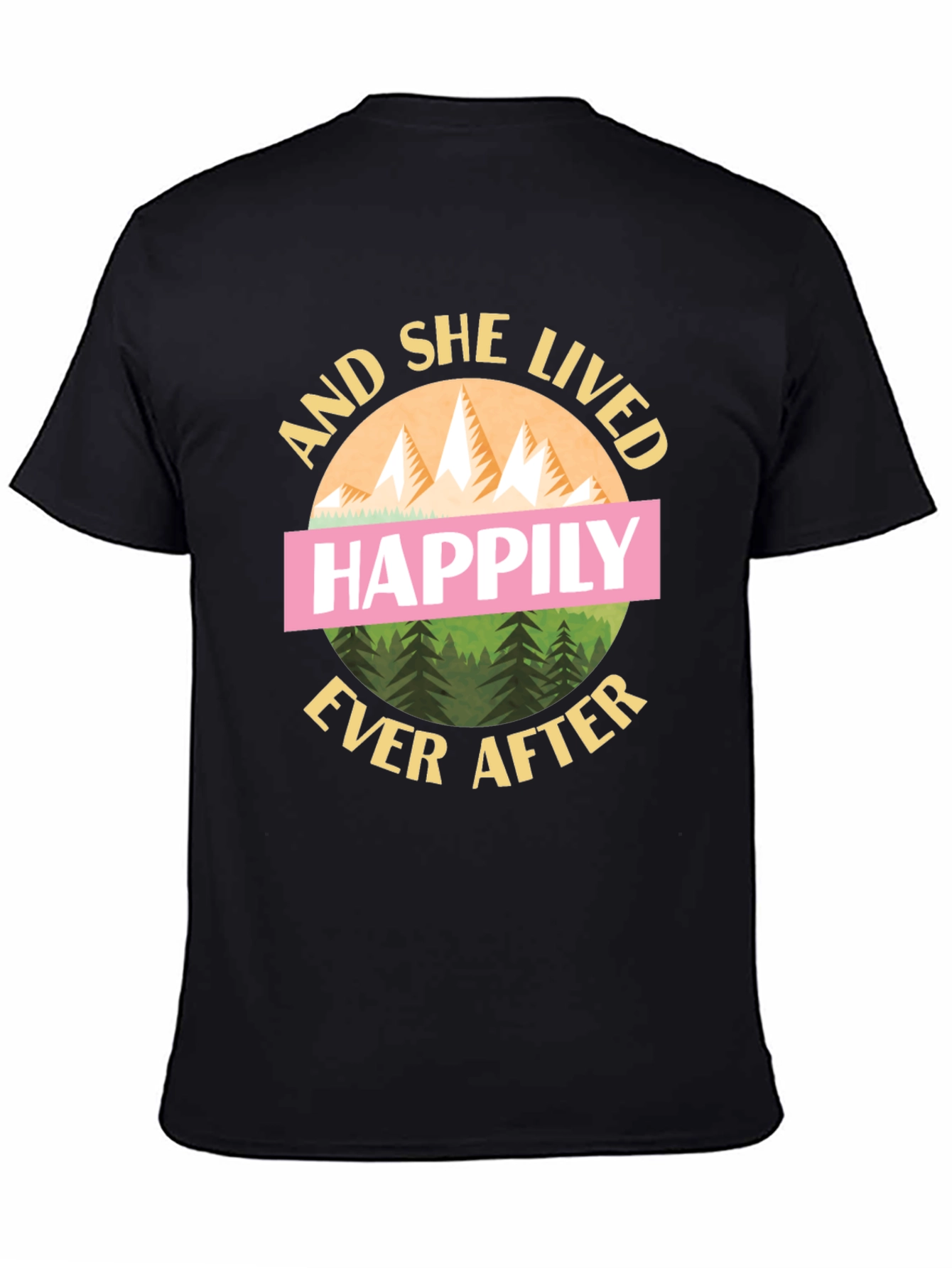 Happily Ever After Graphic Tee - Mountain Design T-Shirt