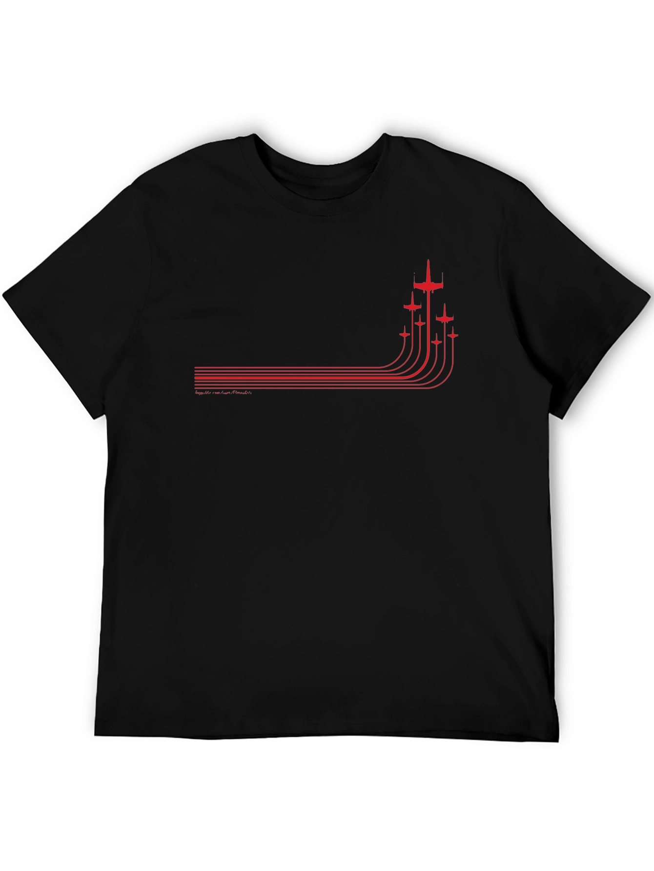 Retro Airplane T-Shirt - Black Graphic Tee