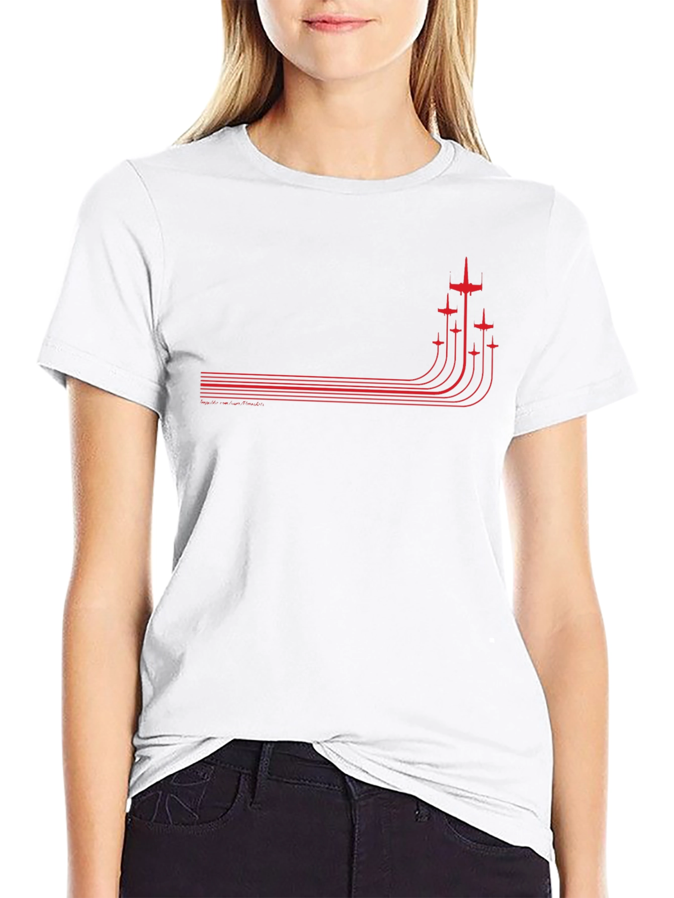 Retro Airplane T-Shirt - Black Graphic Tee
