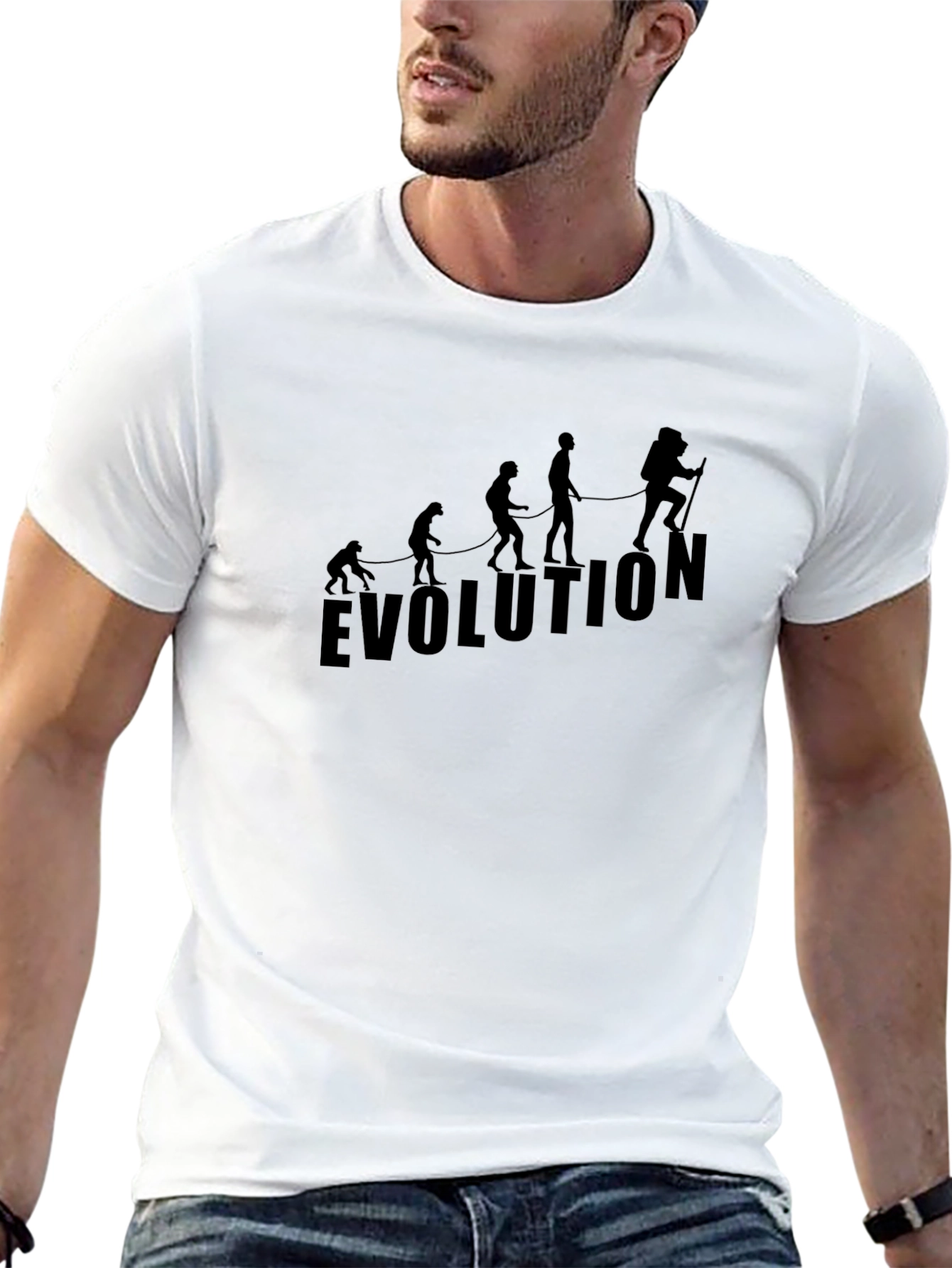Evolution T-Shirt - Black Graphic Tee