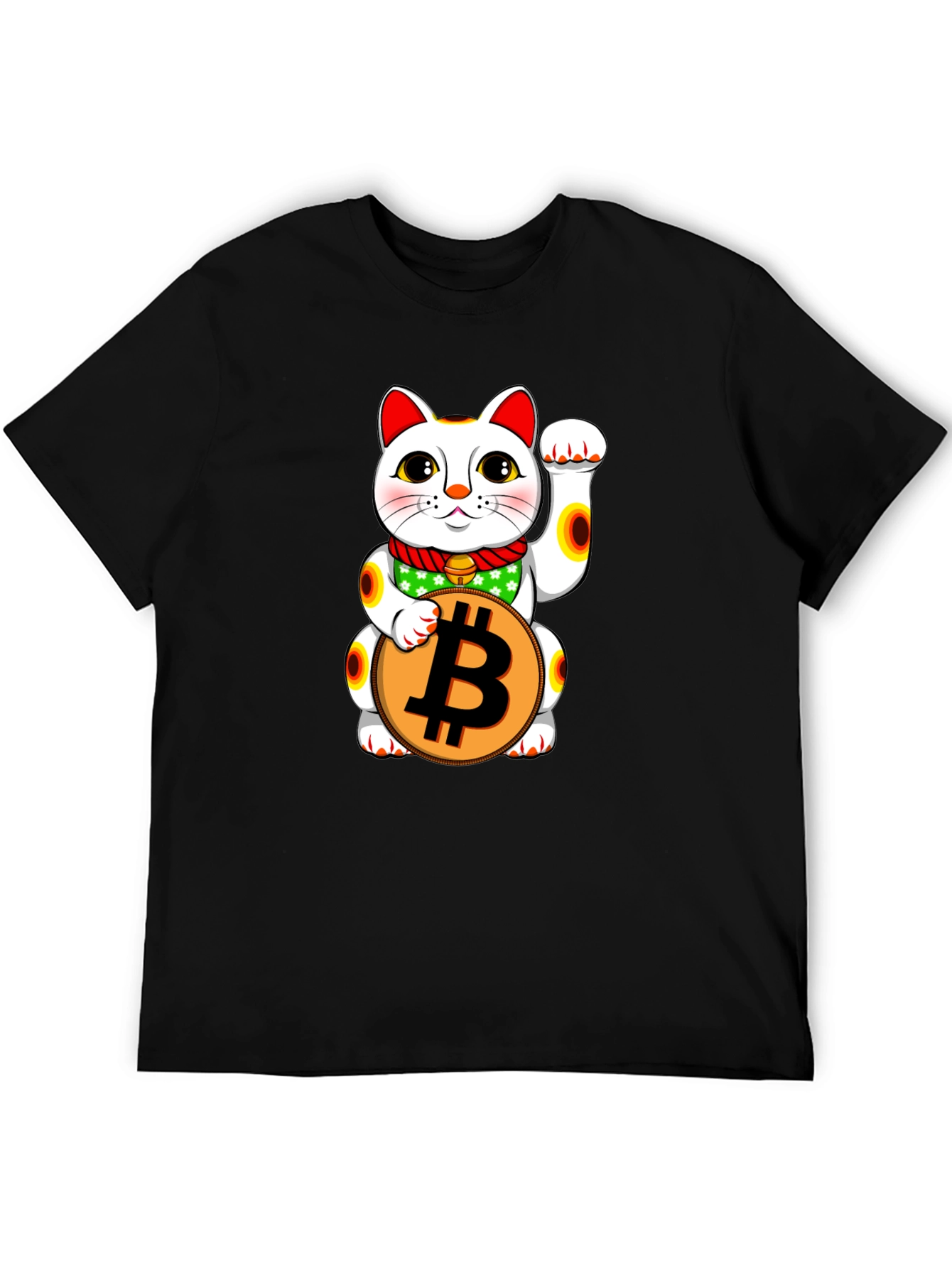 Lucky Bitcoin Cat T-Shirt - Crypto Tee