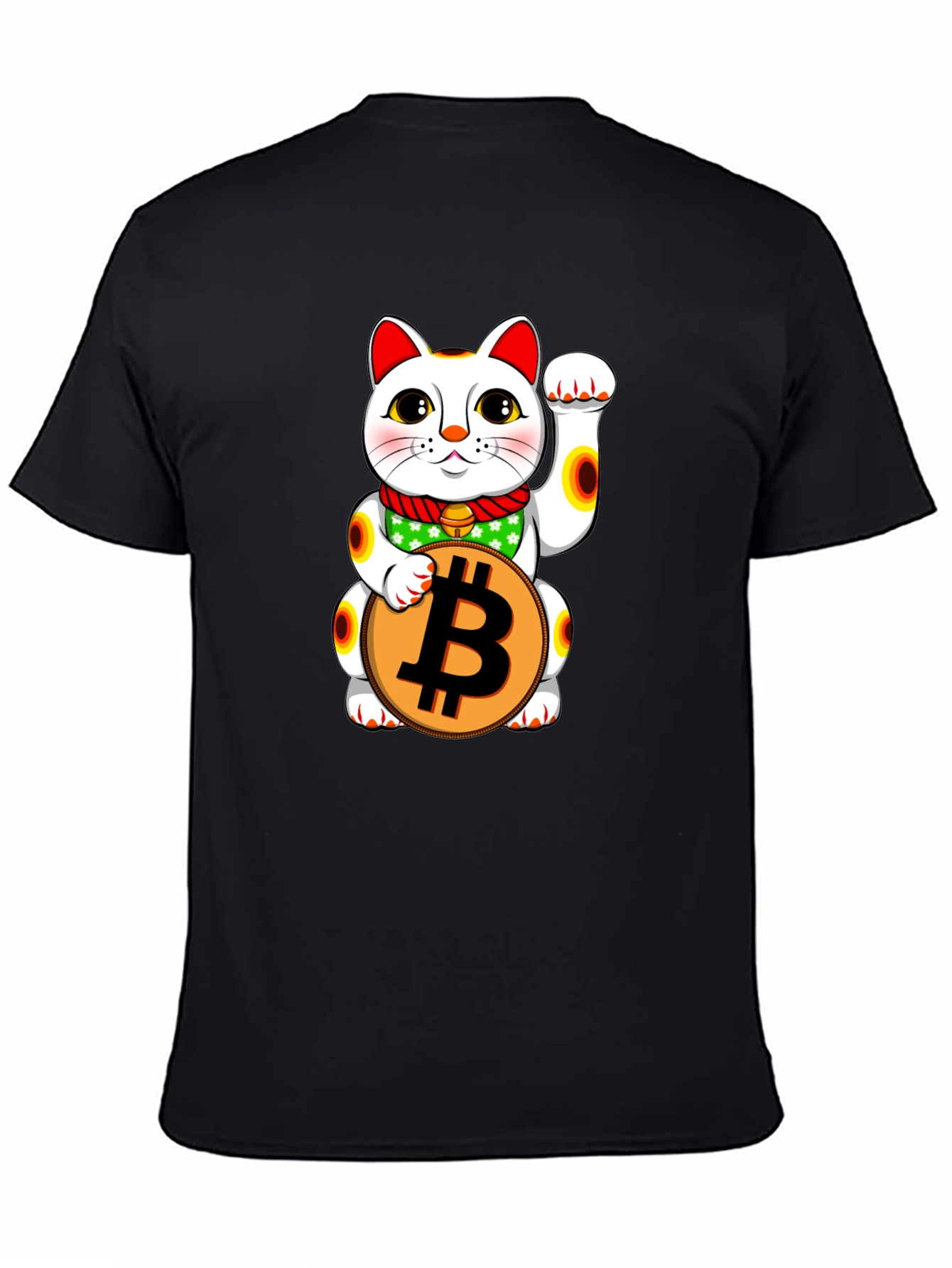 Lucky Bitcoin Cat T-Shirt - Crypto Tee