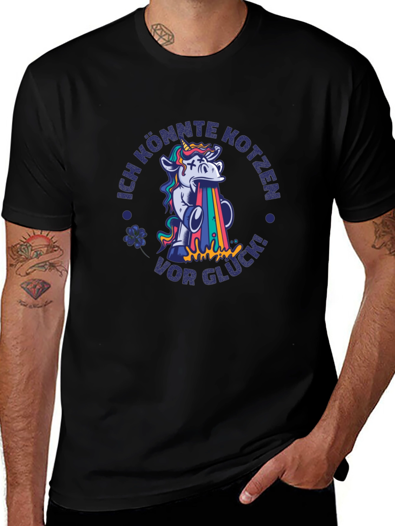 Unicorn Rainbow Vomit T-Shirt