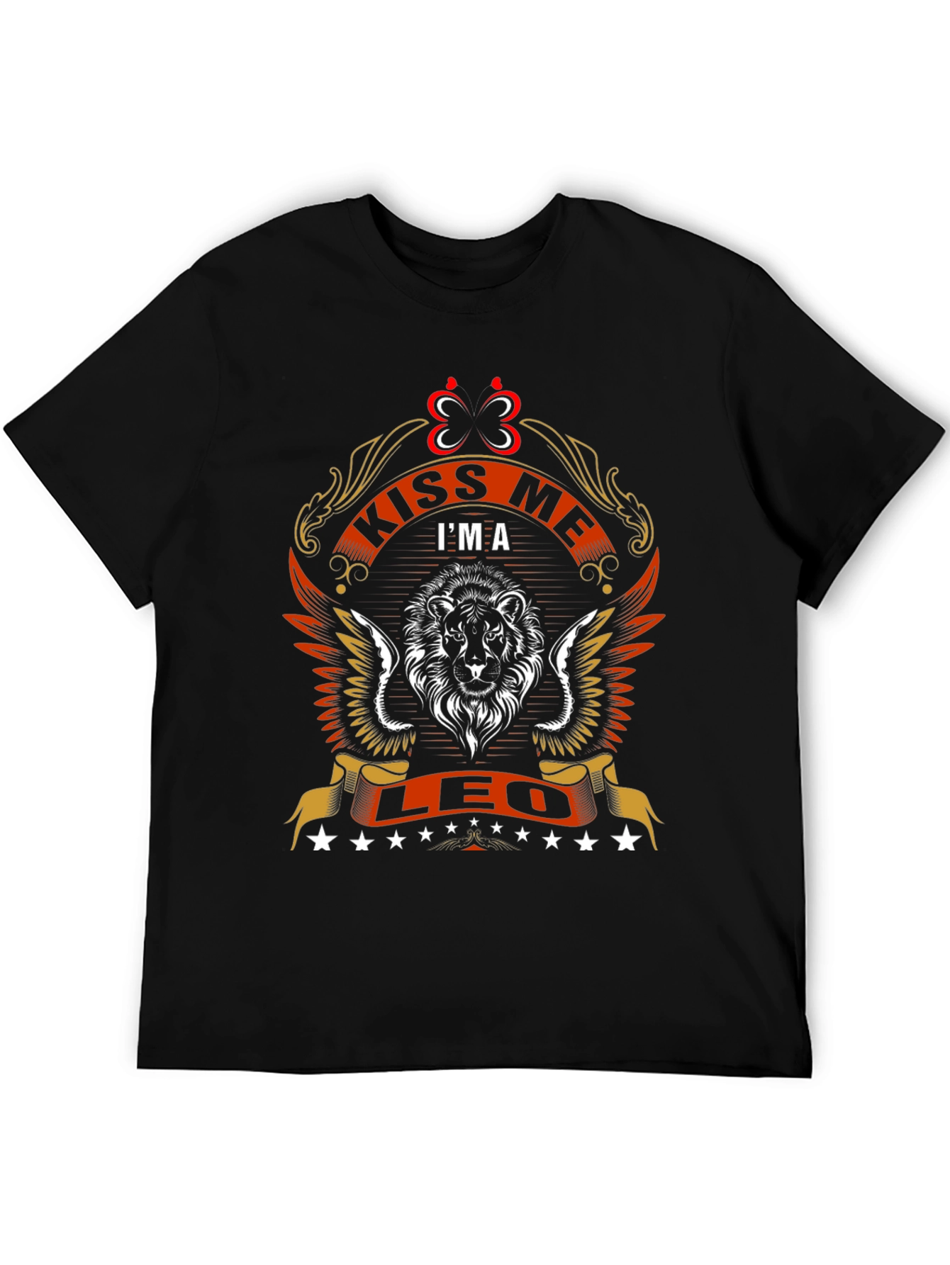 Kiss Me Im A Leo T-Shirt - Lion Design