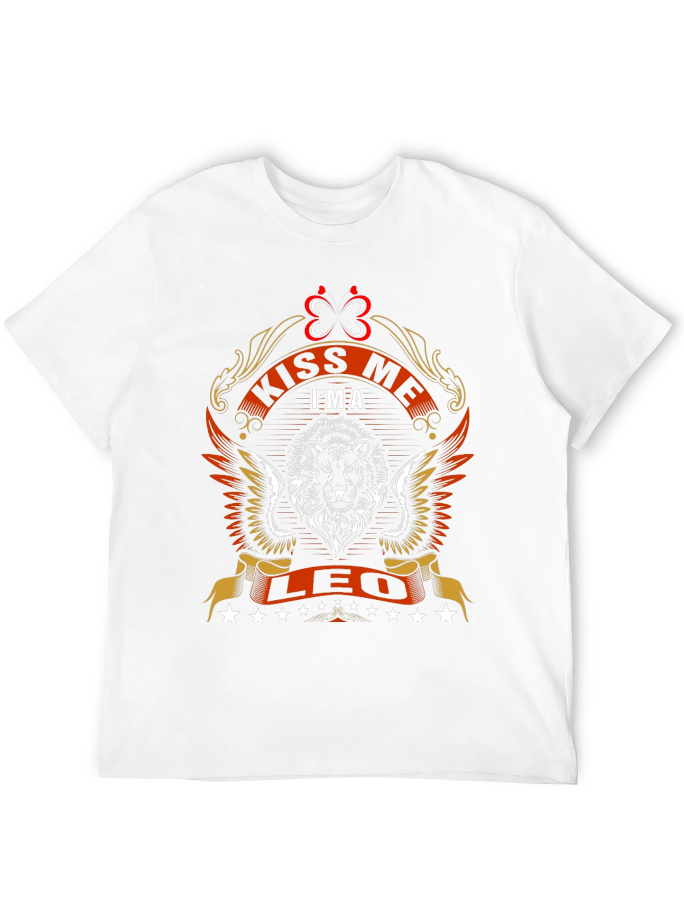 Kiss Me Im A Leo T-Shirt - Lion Design