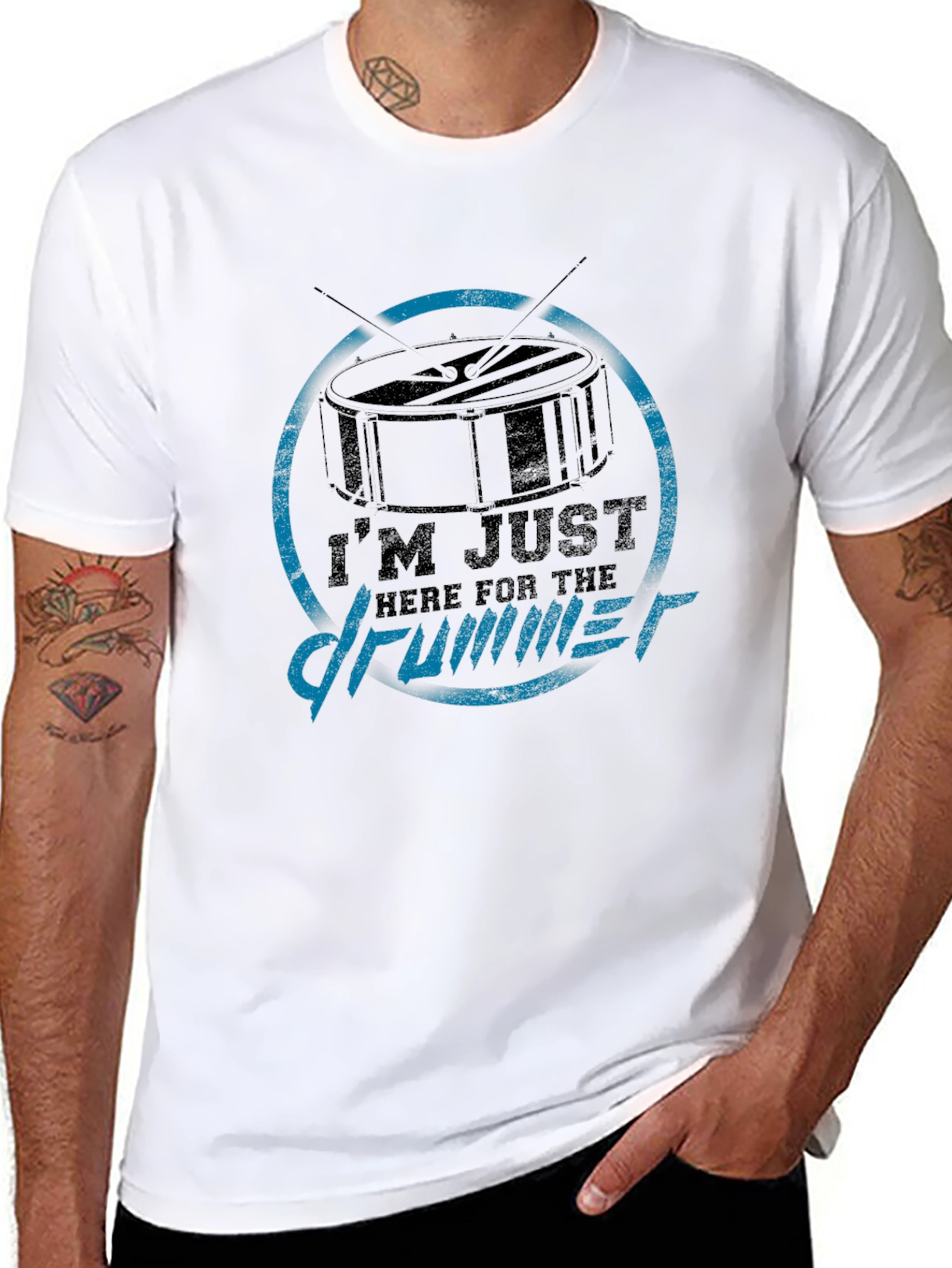 Im Just Here For The Drummer T-Shirt