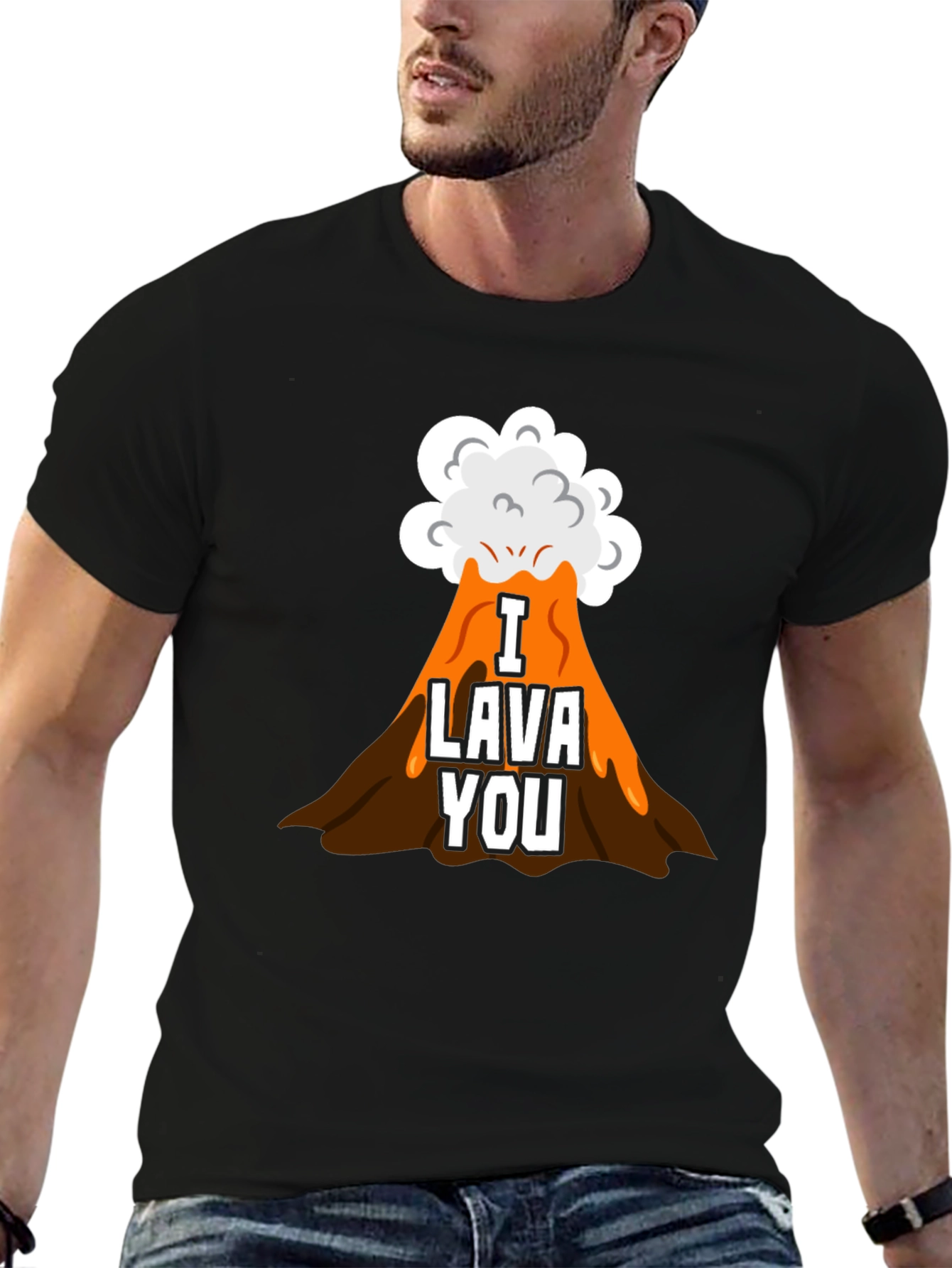 I Lava You Graphic Tee - Black T-Shirt