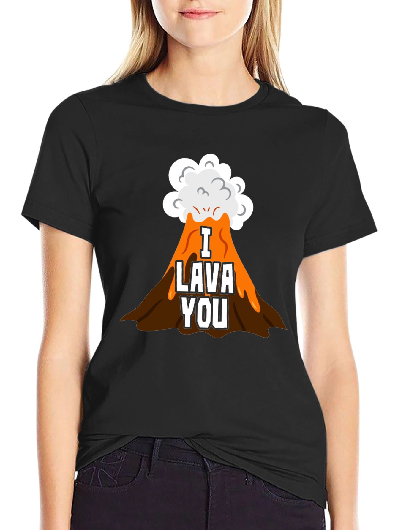 I Lava You Graphic Tee - Black T-Shirt