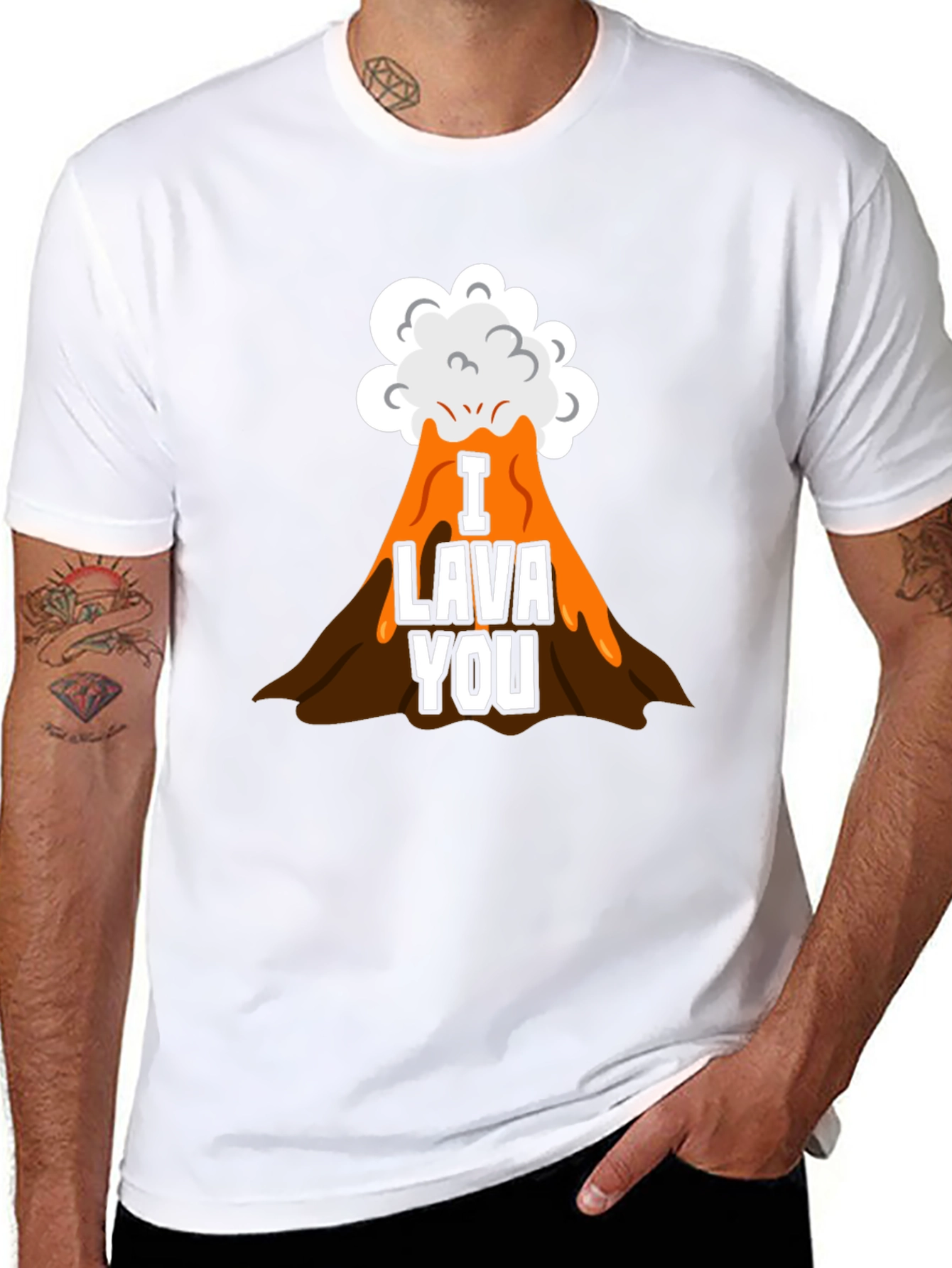 I Lava You Graphic Tee - Black T-Shirt