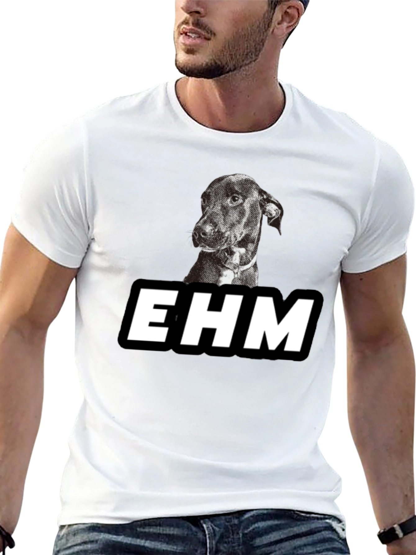 EHM Dog Graphic Black T-Shirt