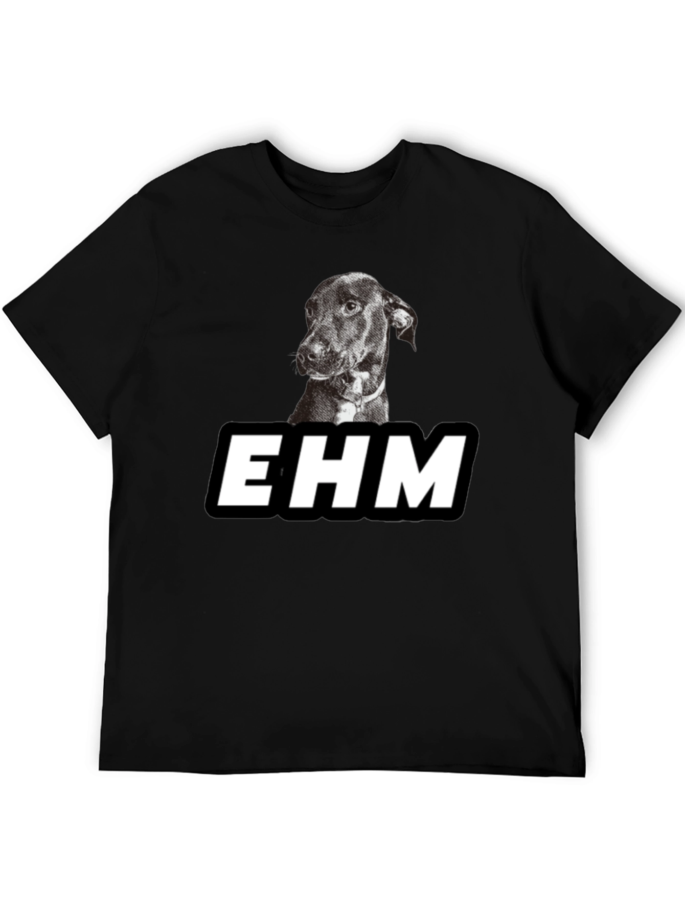 EHM Dog Graphic Black T-Shirt