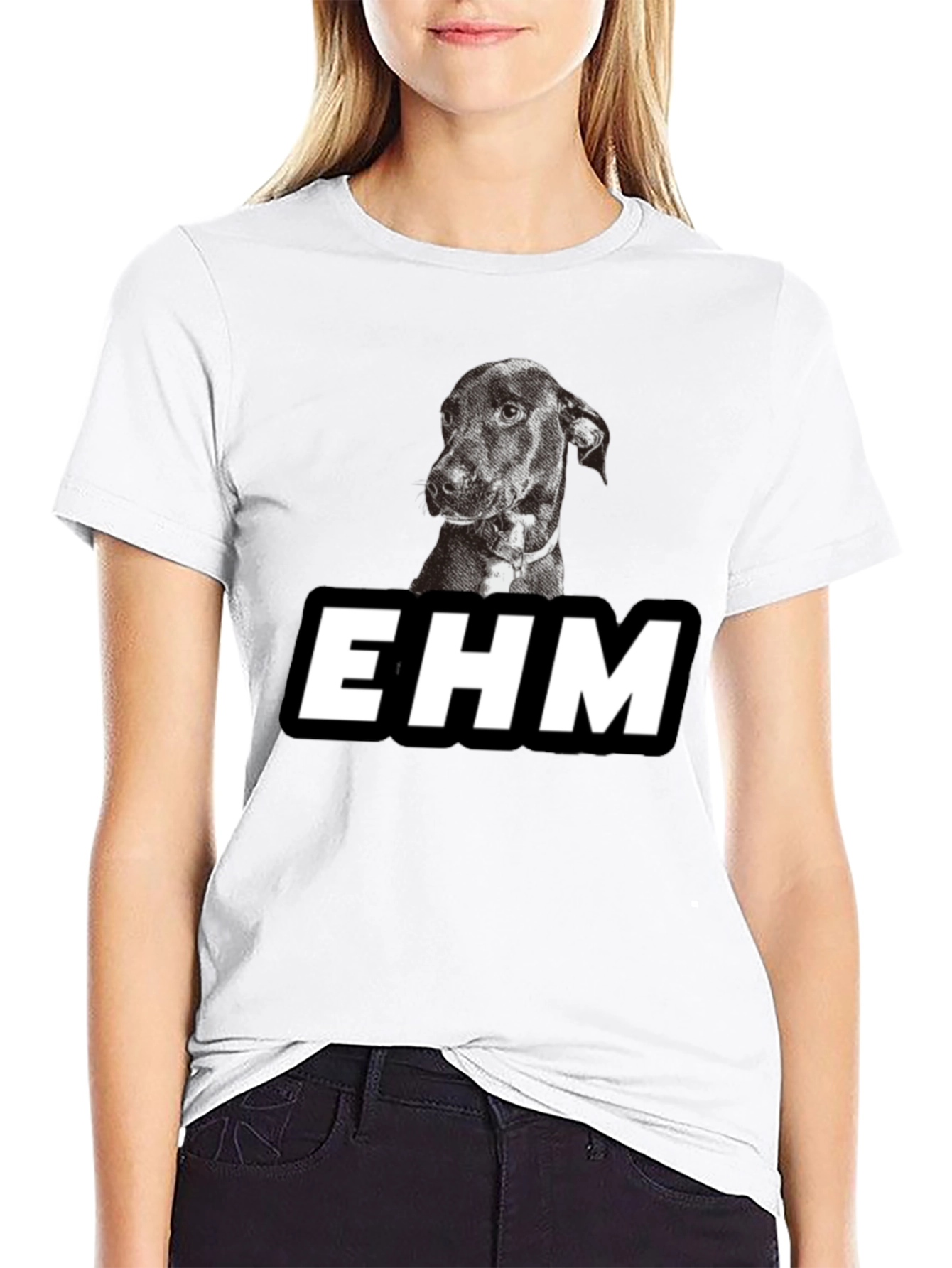 EHM Dog Graphic Black T-Shirt