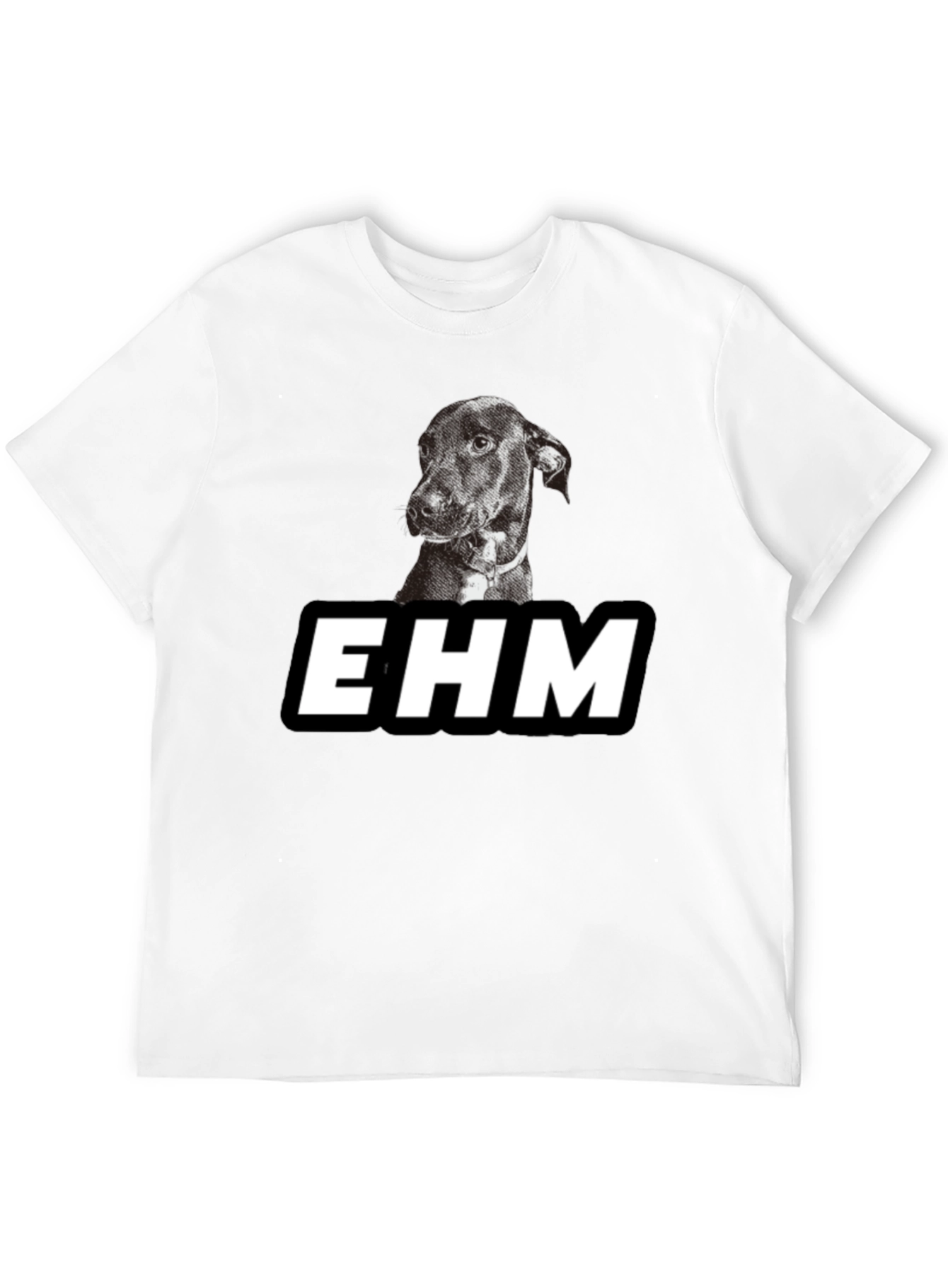 EHM Dog Graphic Black T-Shirt