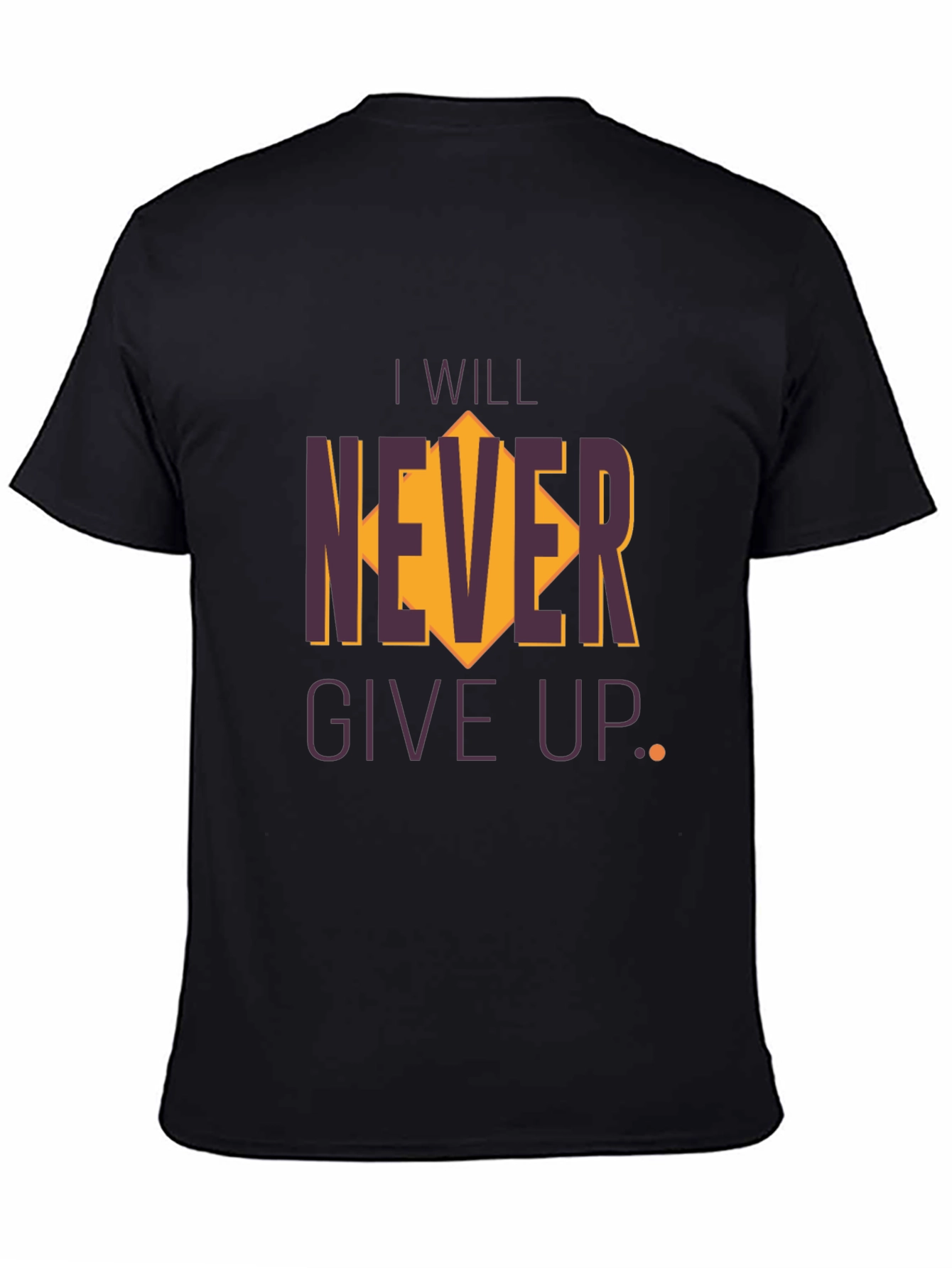 Inspirational Graphic Tee - Never Give Up