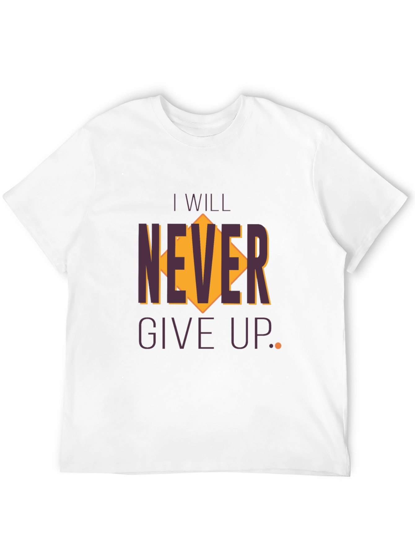 Inspirational Graphic Tee - Never Give Up