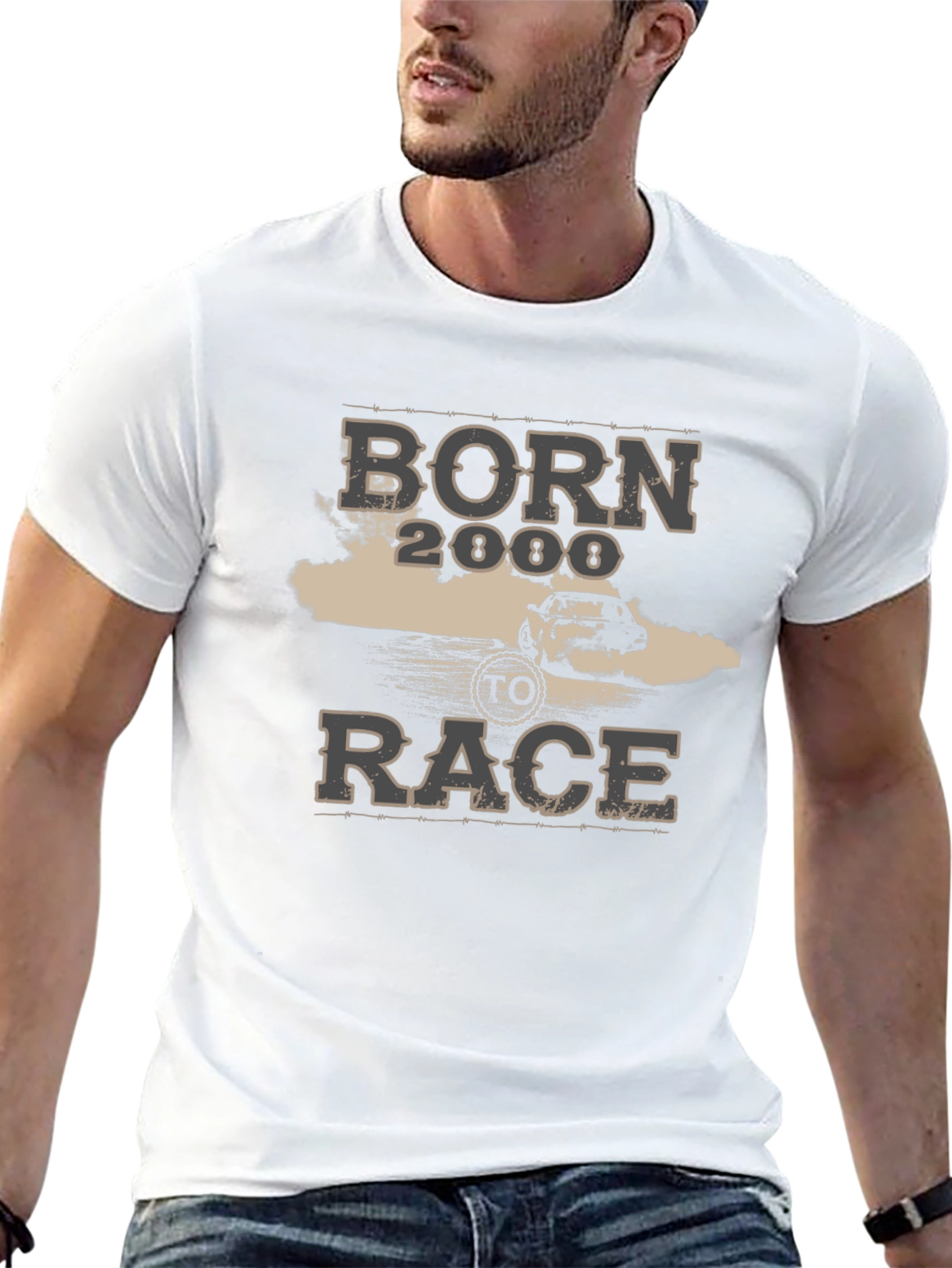 Born 2 Race Graphic T-Shirt