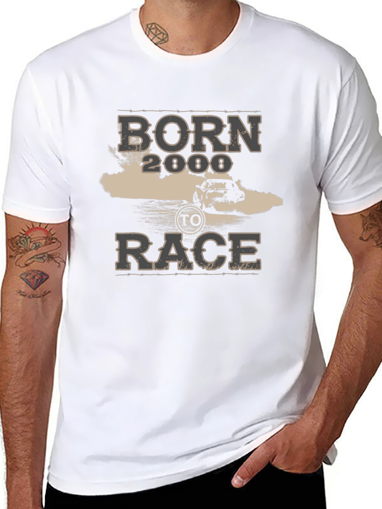 Born 2 Race Graphic T-Shirt
