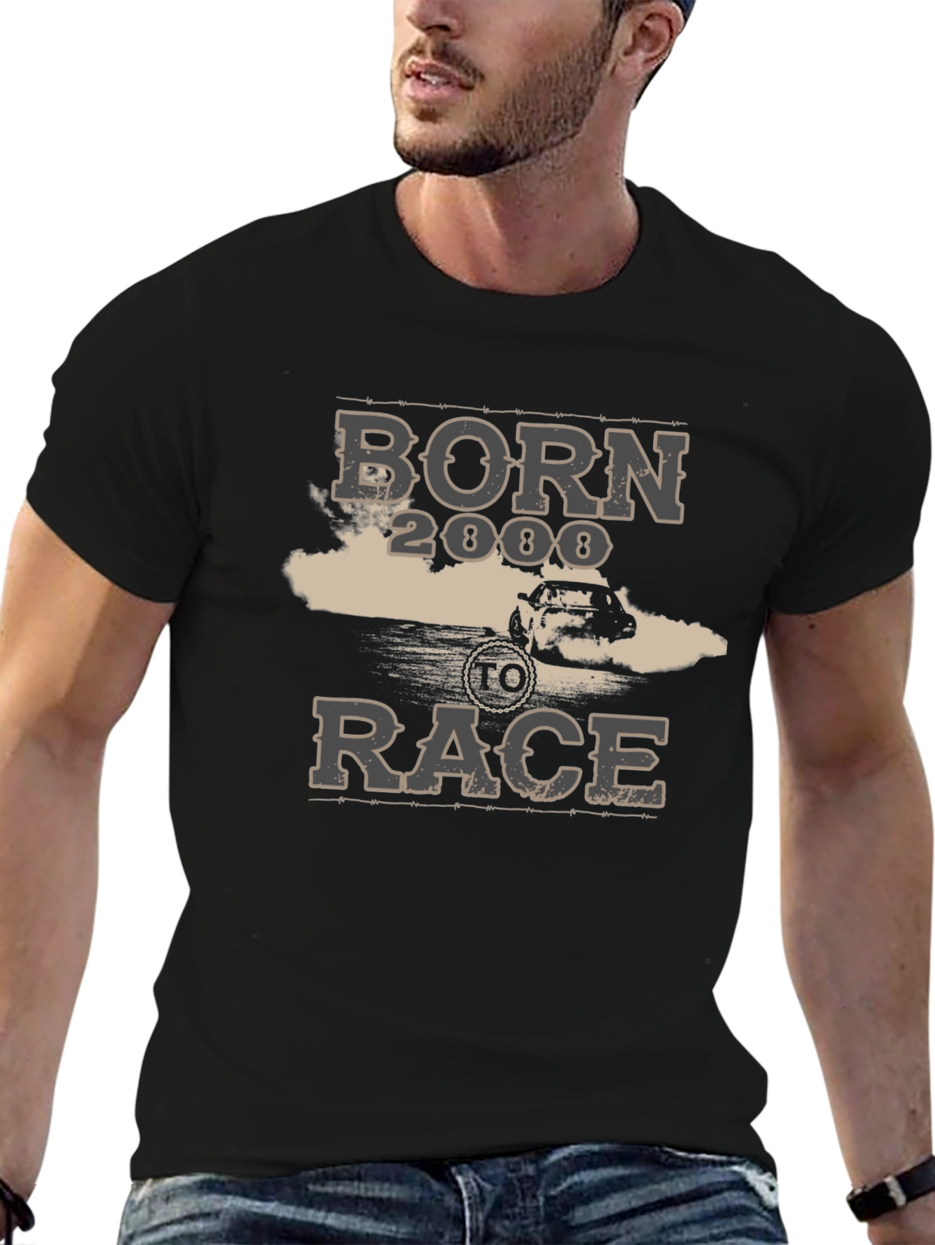 Born 2 Race Graphic T-Shirt