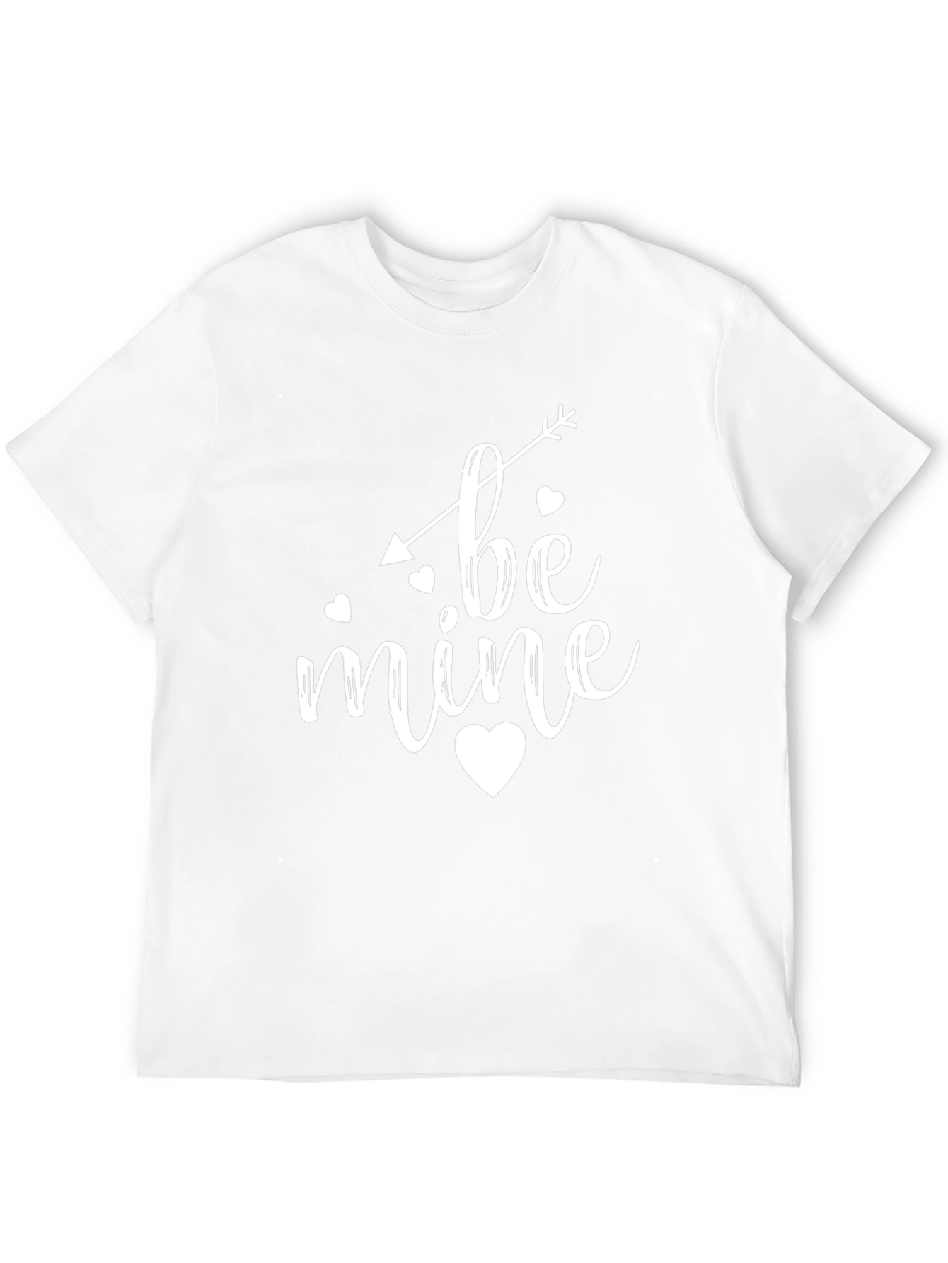 Be Mine Valentines Day Graphic Tee - Black