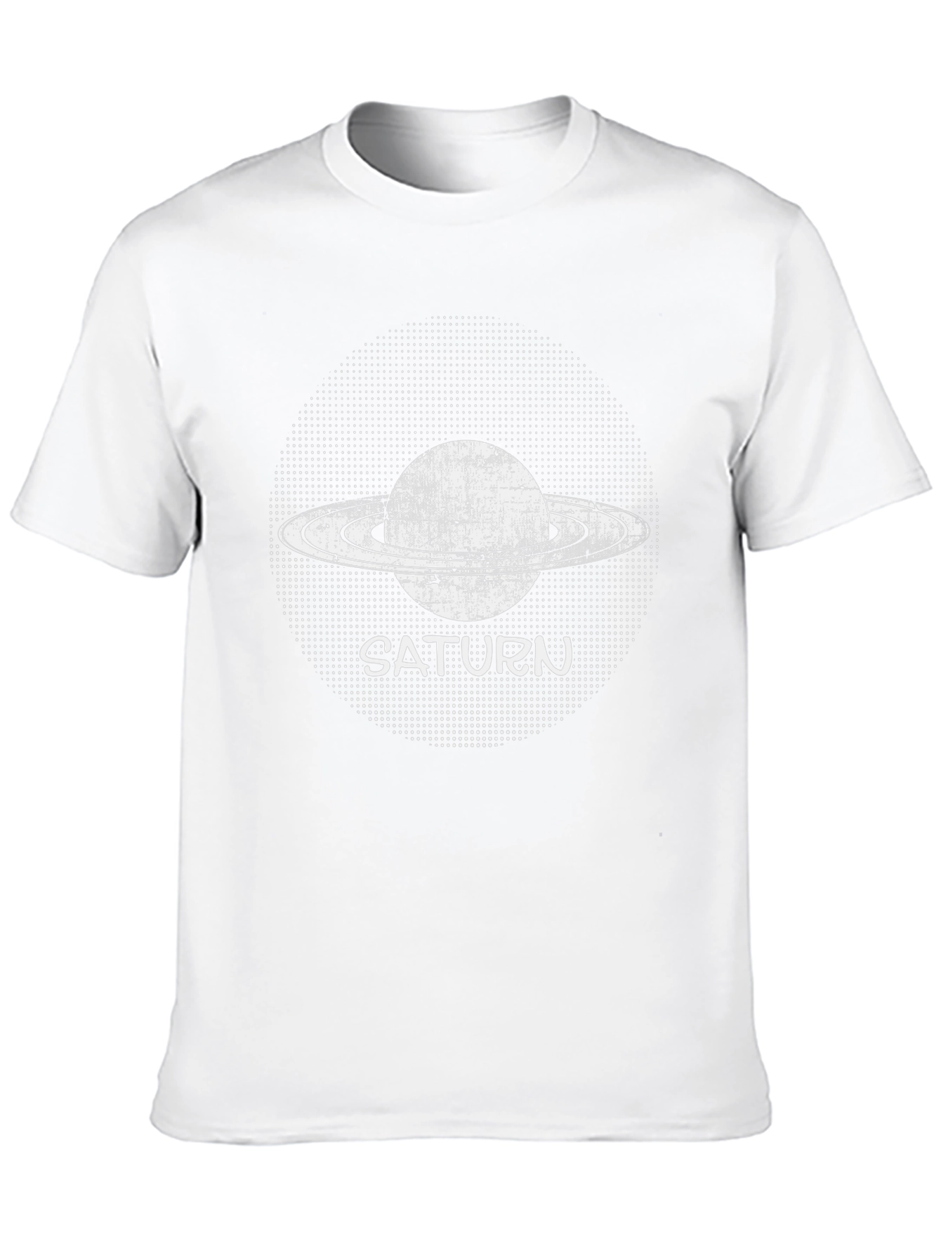 Saturn Graphic Tee - Black Cotton T-Shirt