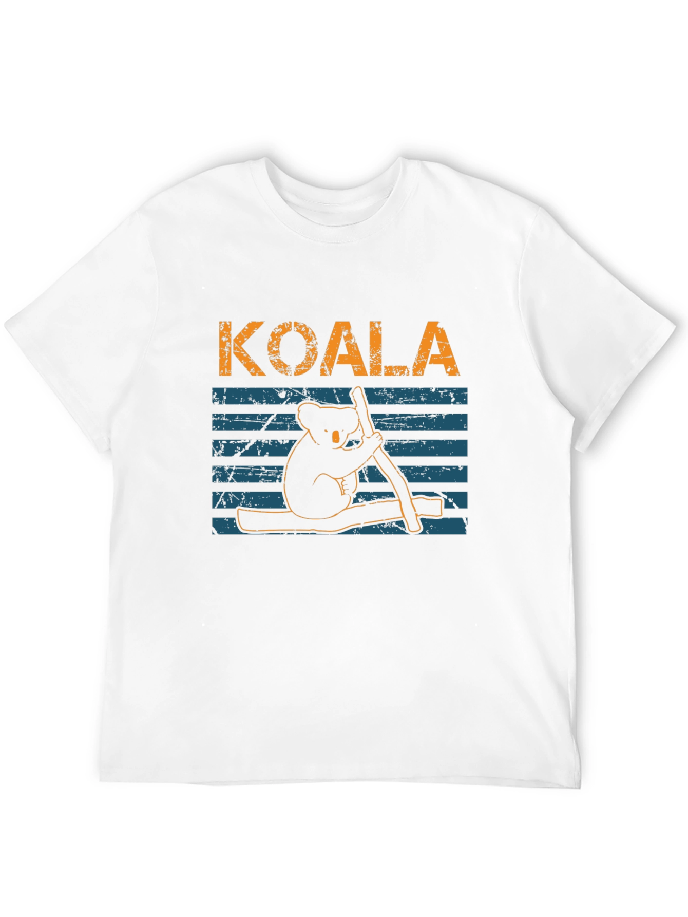 Koala Graphic Print Black T-Shirt