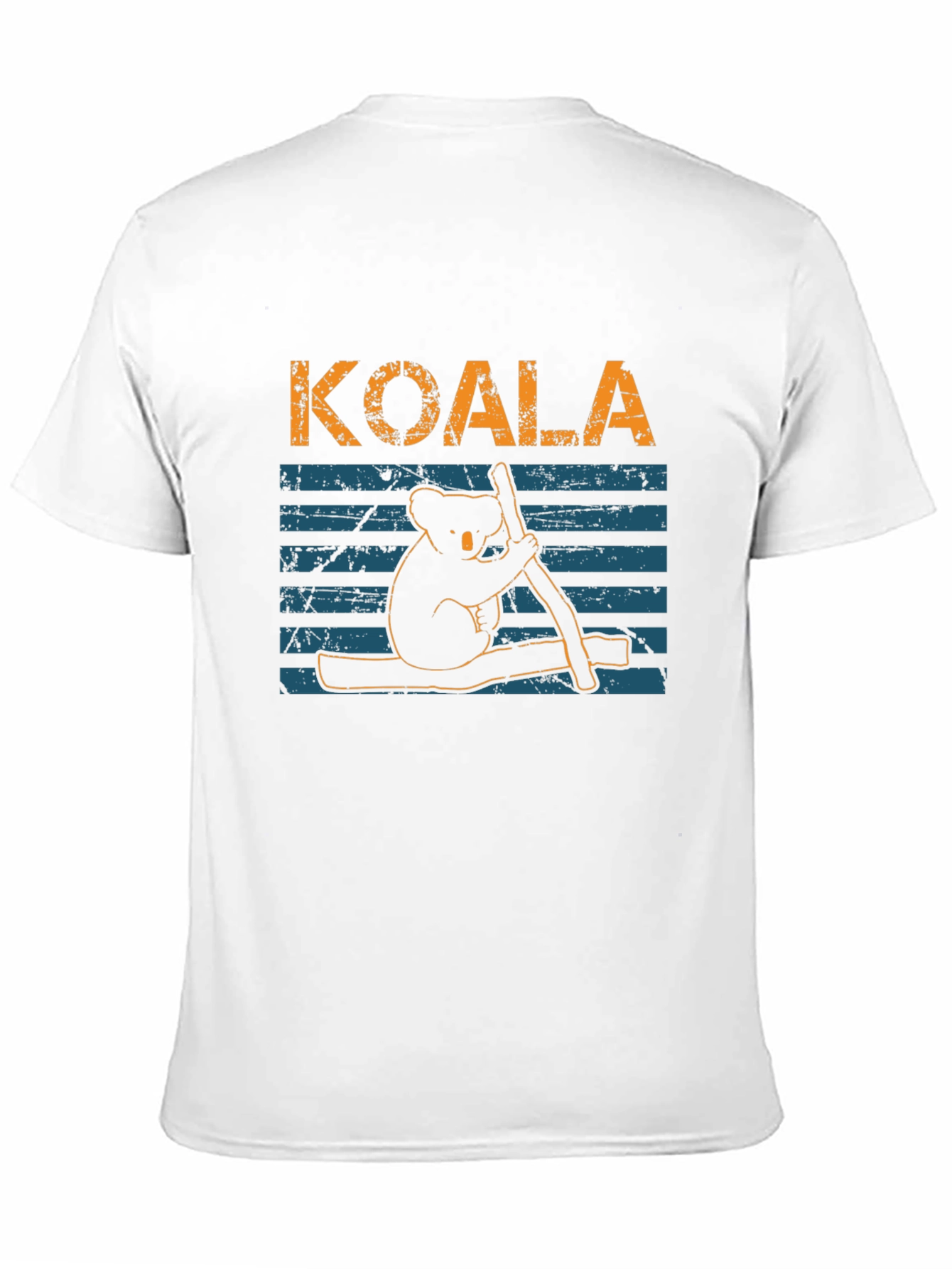 Koala Graphic Print Black T-Shirt