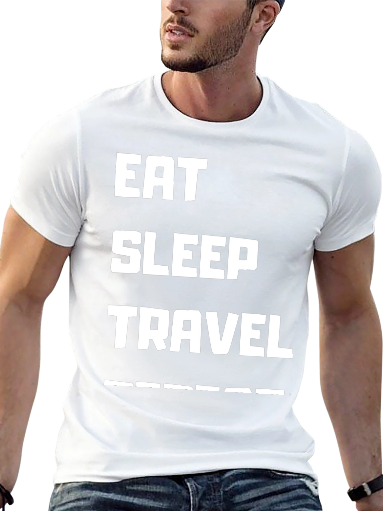 Eat Sleep Travel T-Shirt - Adventure Ready!