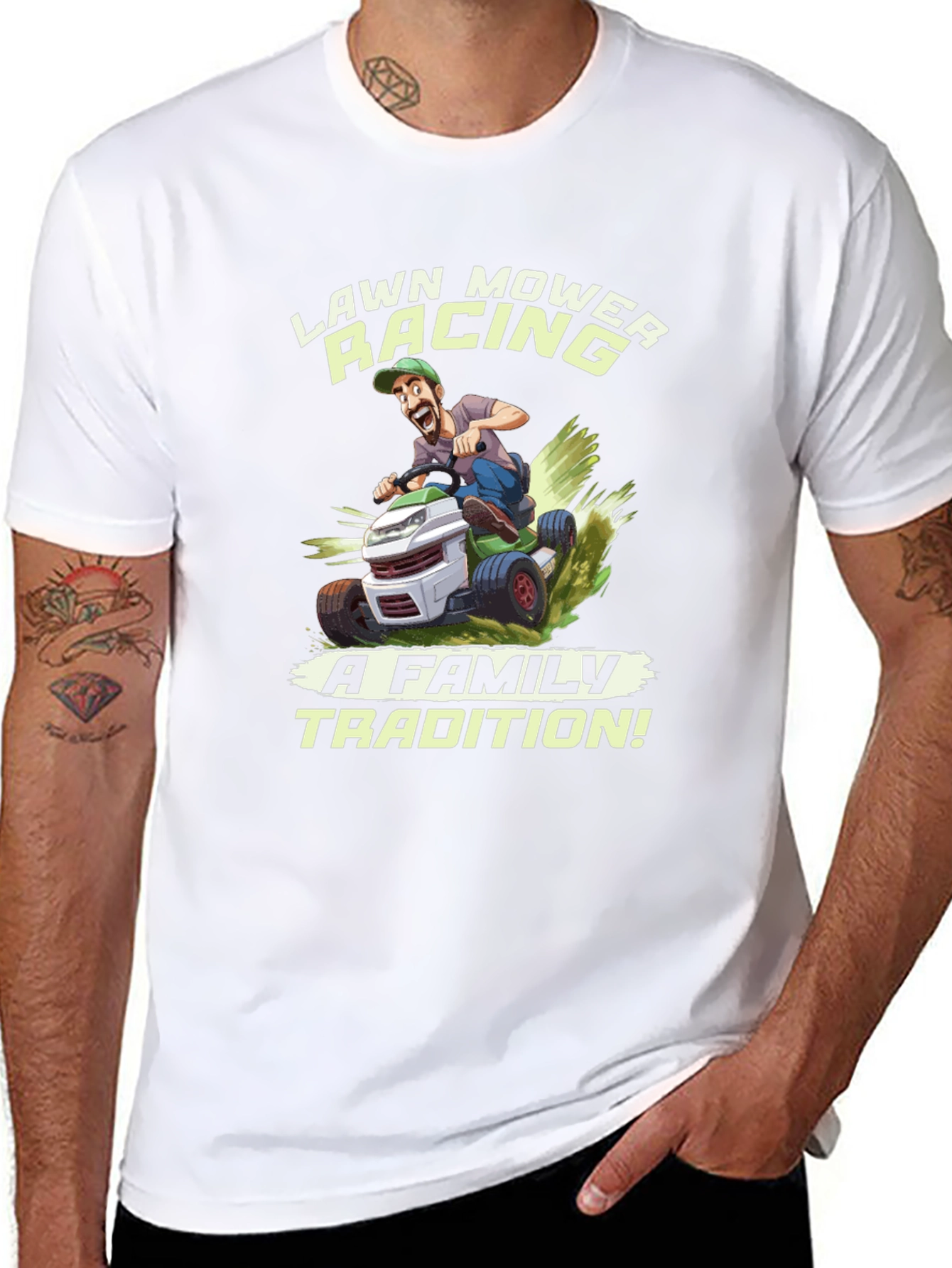 Lawn Mower Racing T-Shirt - Family Tradition Tee