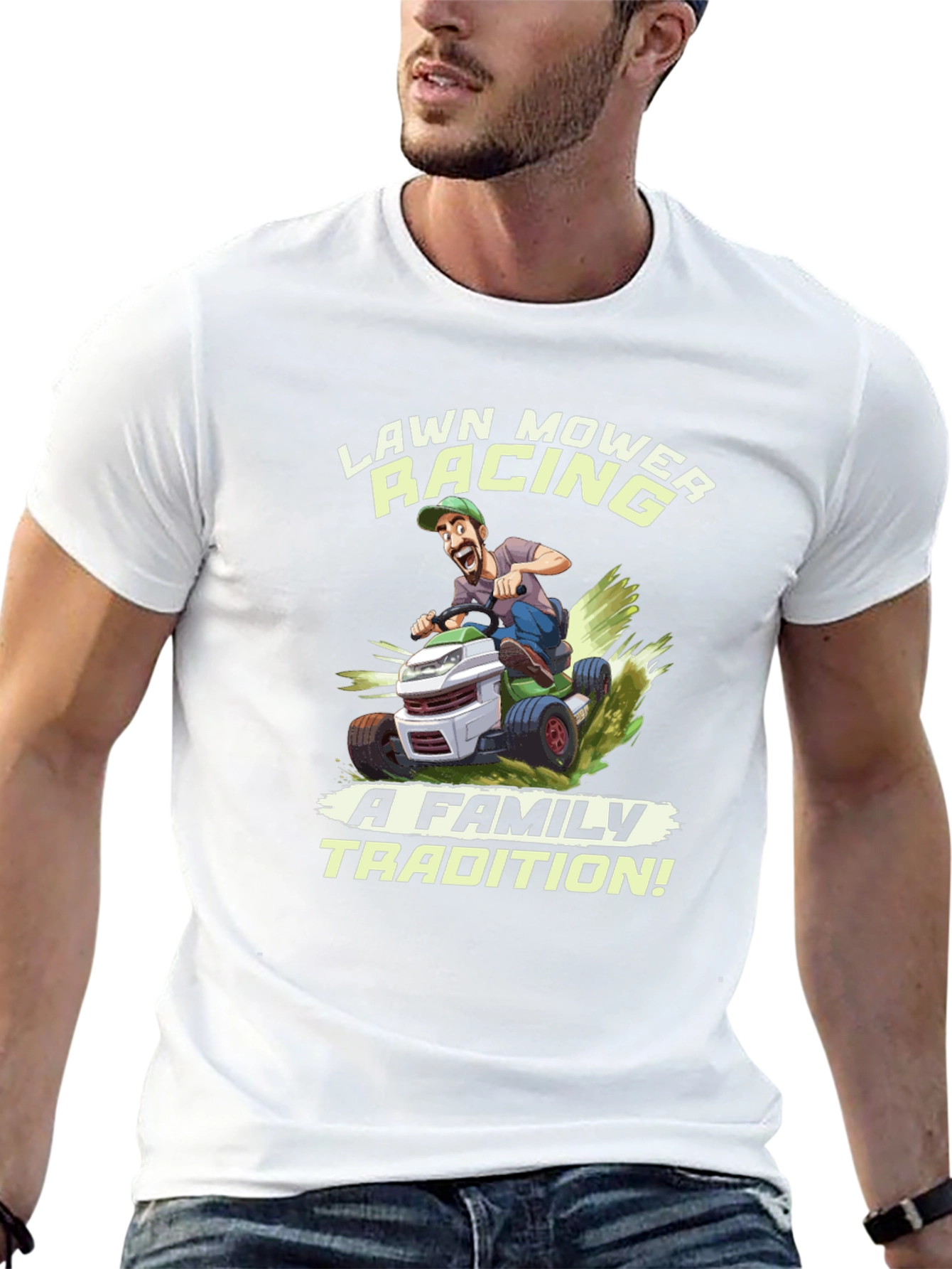 Lawn Mower Racing T-Shirt - Family Tradition Tee