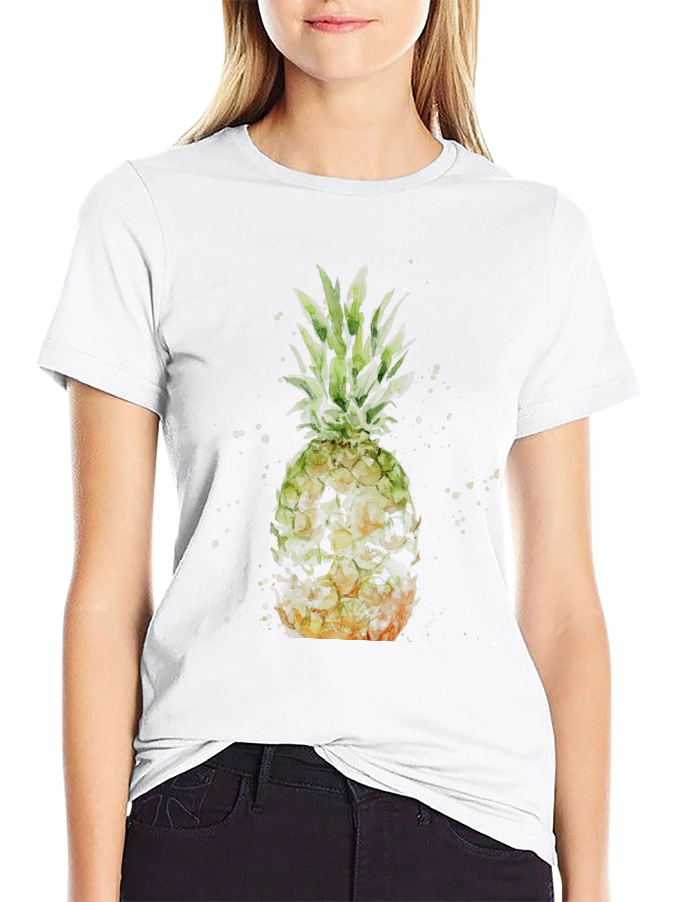 Pineapple Watercolor Graphic Tee
