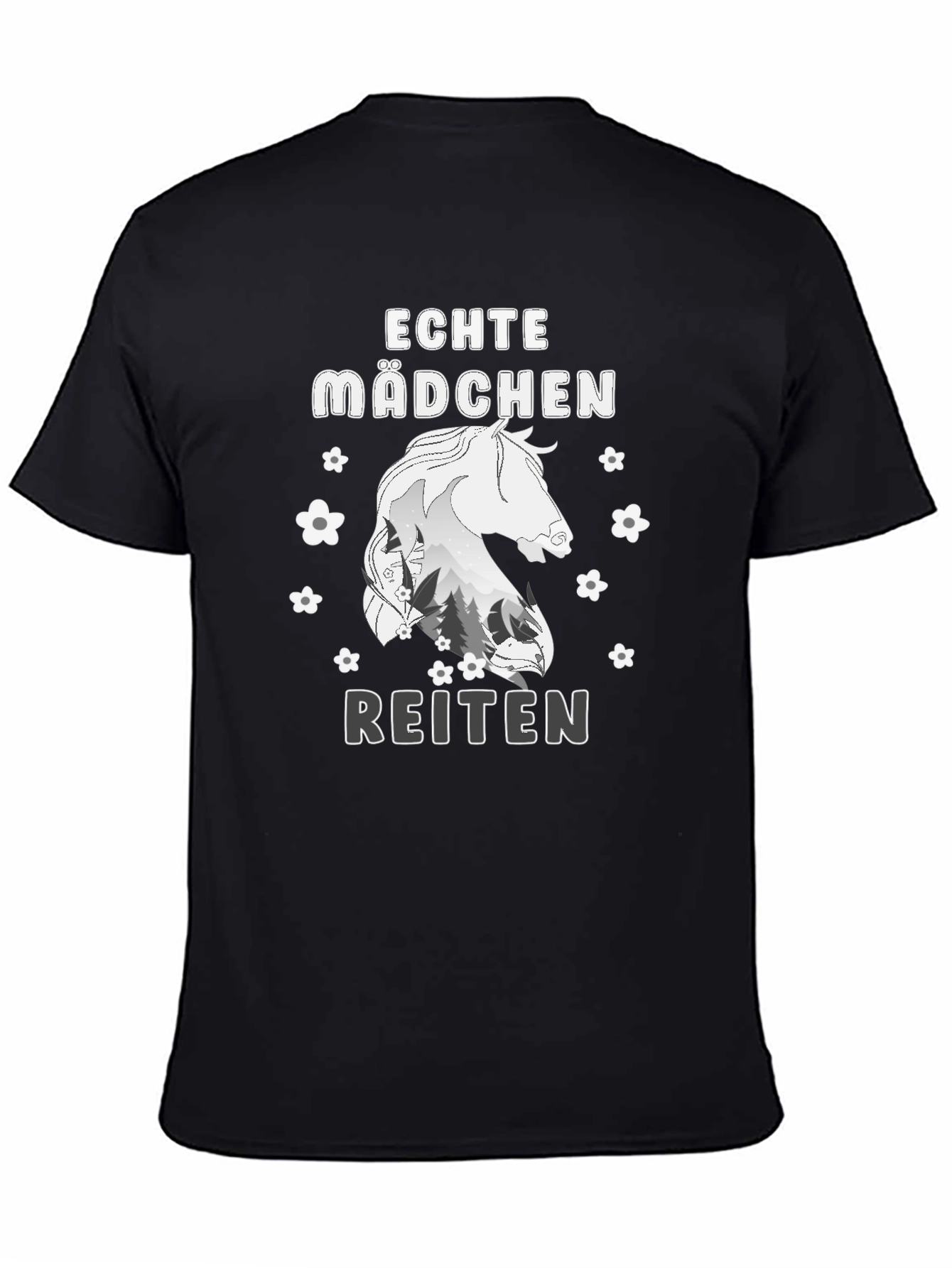 Echte Madchen Reiten Horse T-Shirt