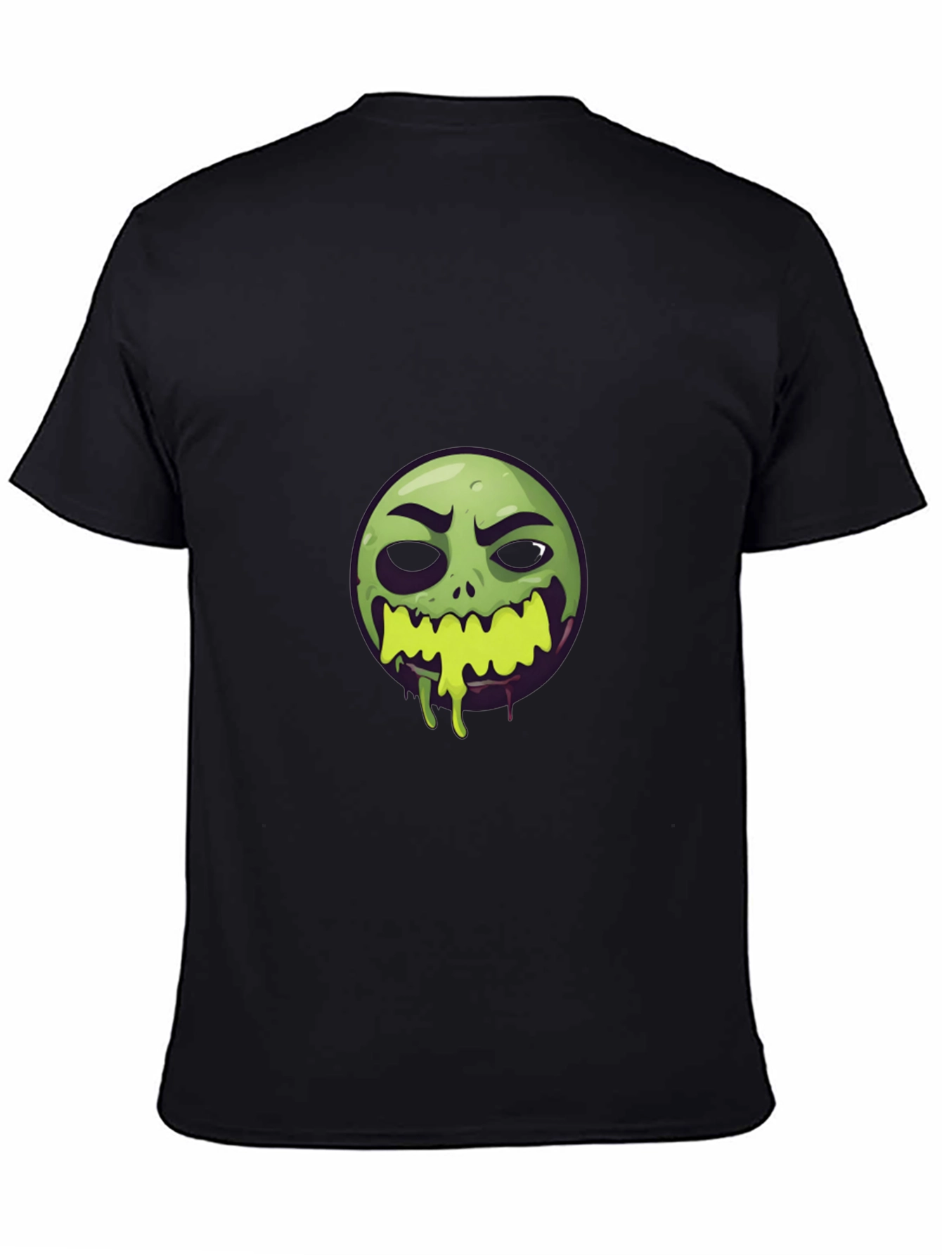 Zombie Emoji Graphic Black T-Shirt