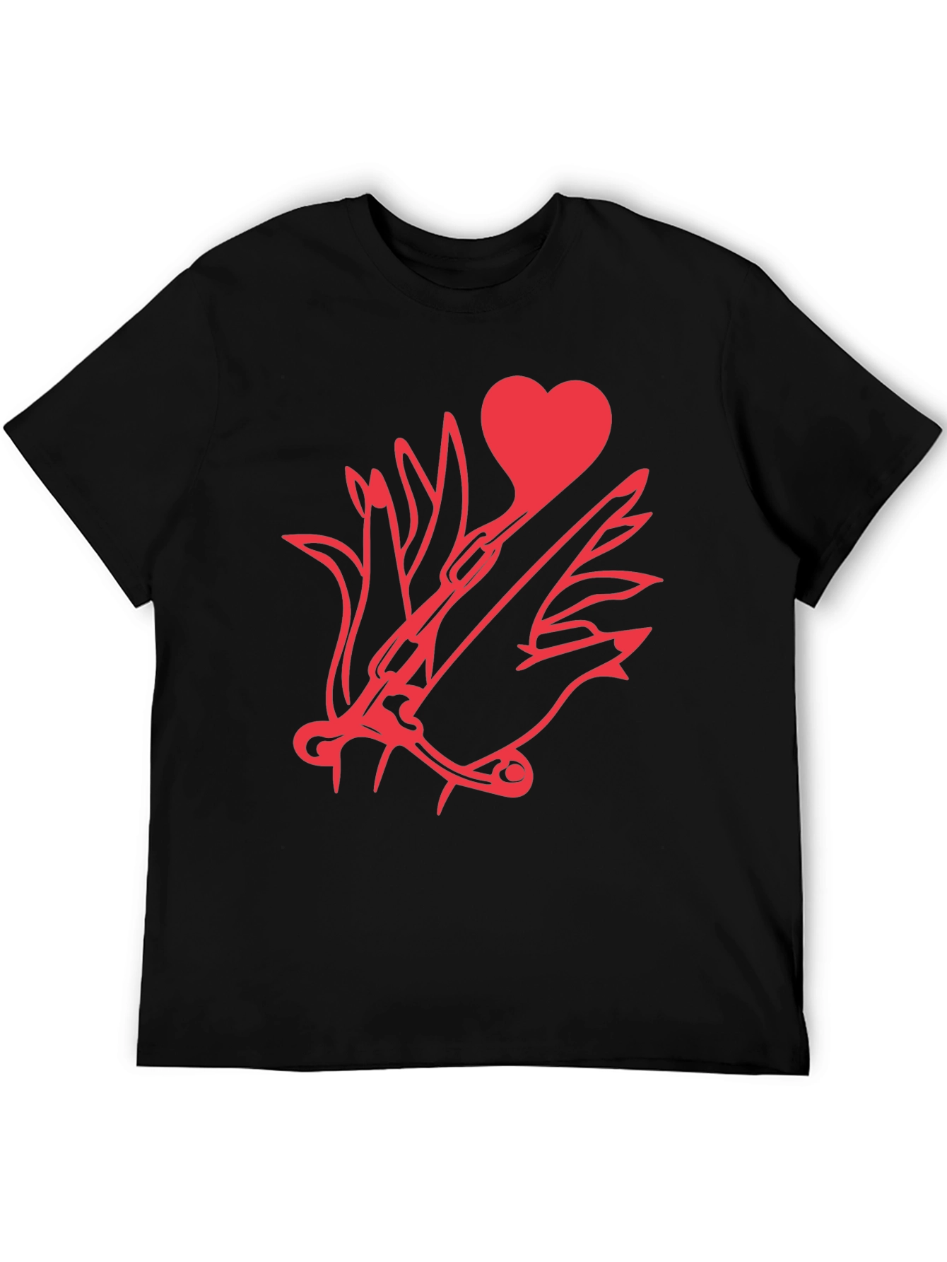 Heart & Dagger Black T-Shirt