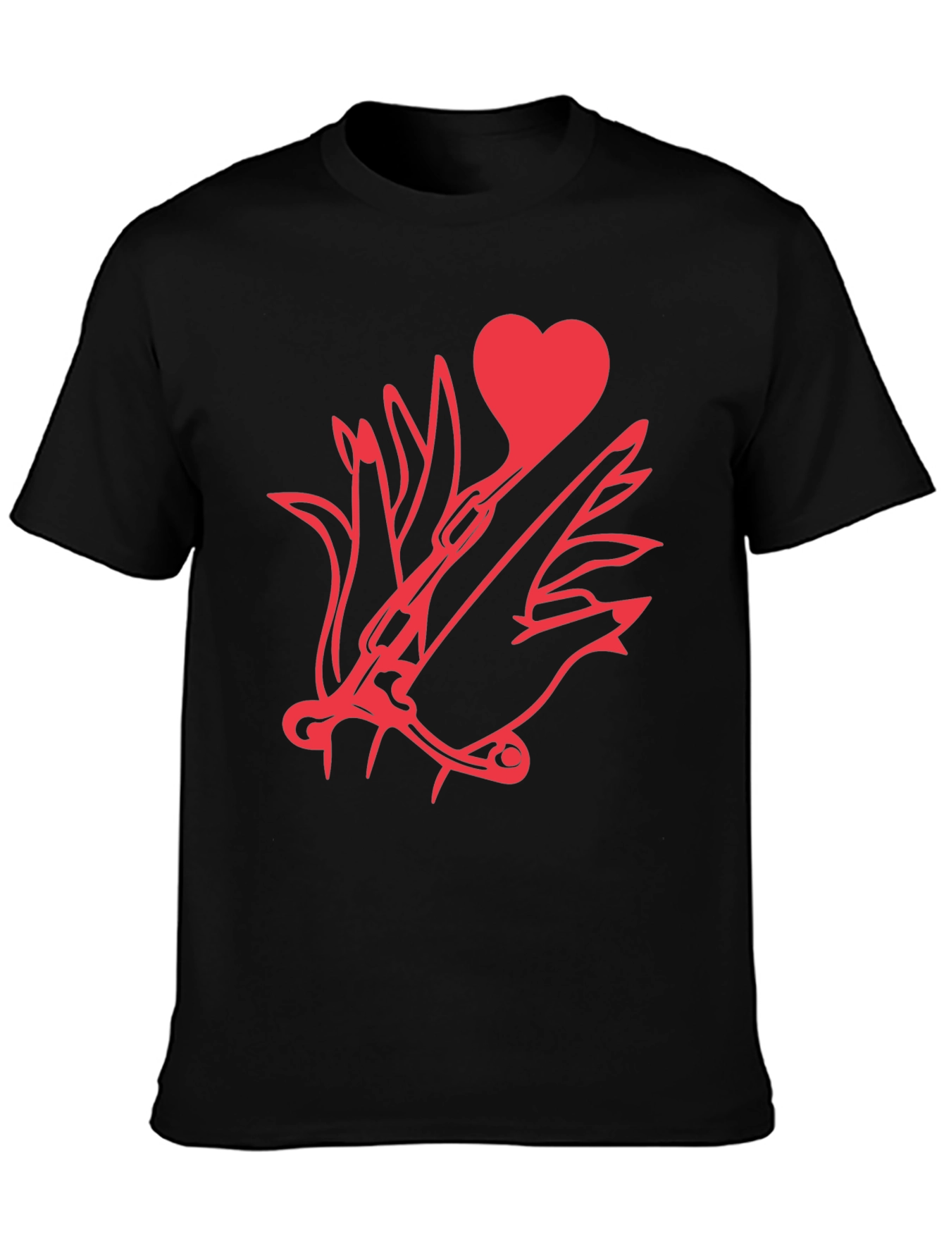 Heart & Dagger Black T-Shirt